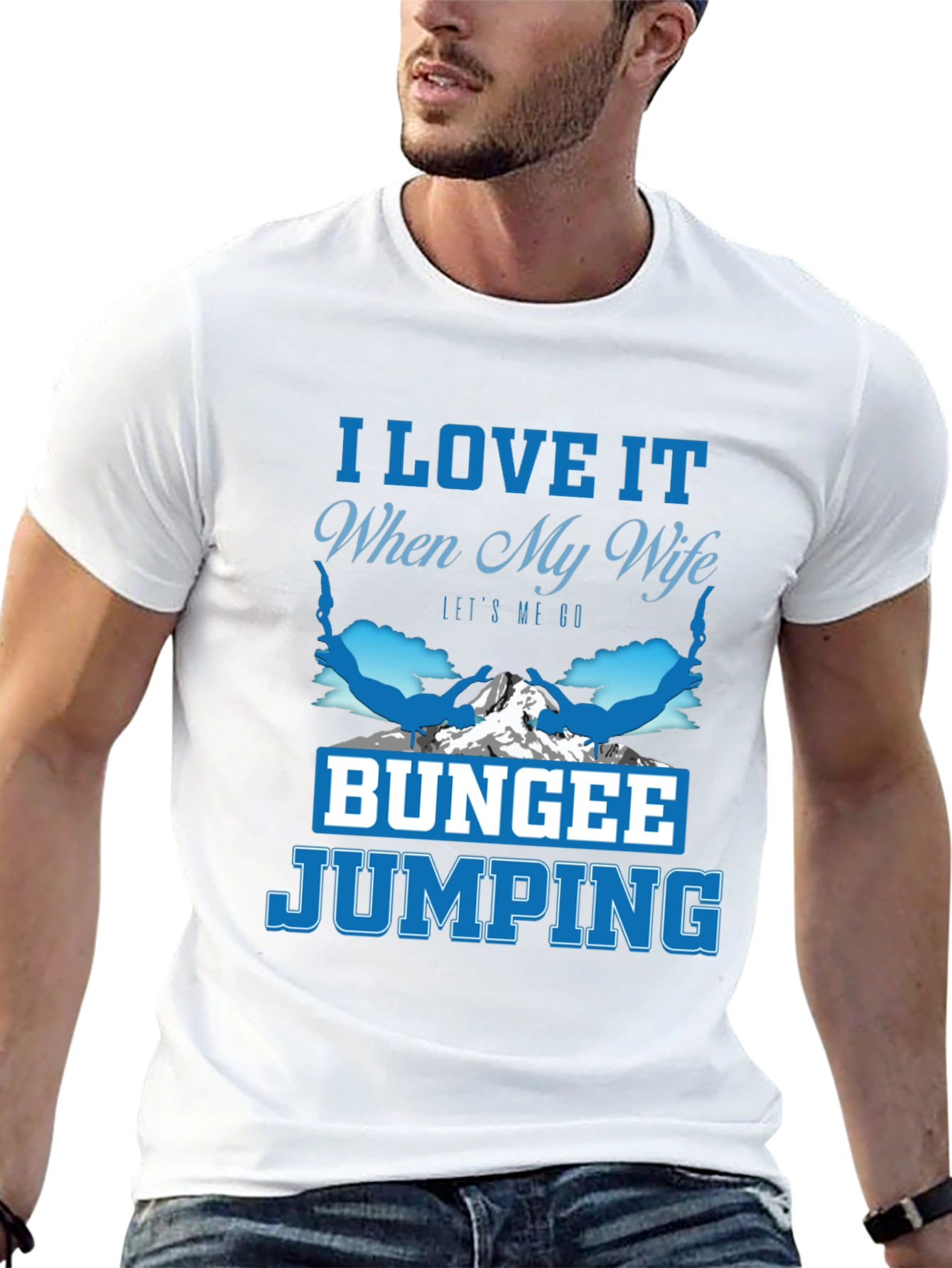 I Love It When My Wife Bungee Jumping T-Shirt