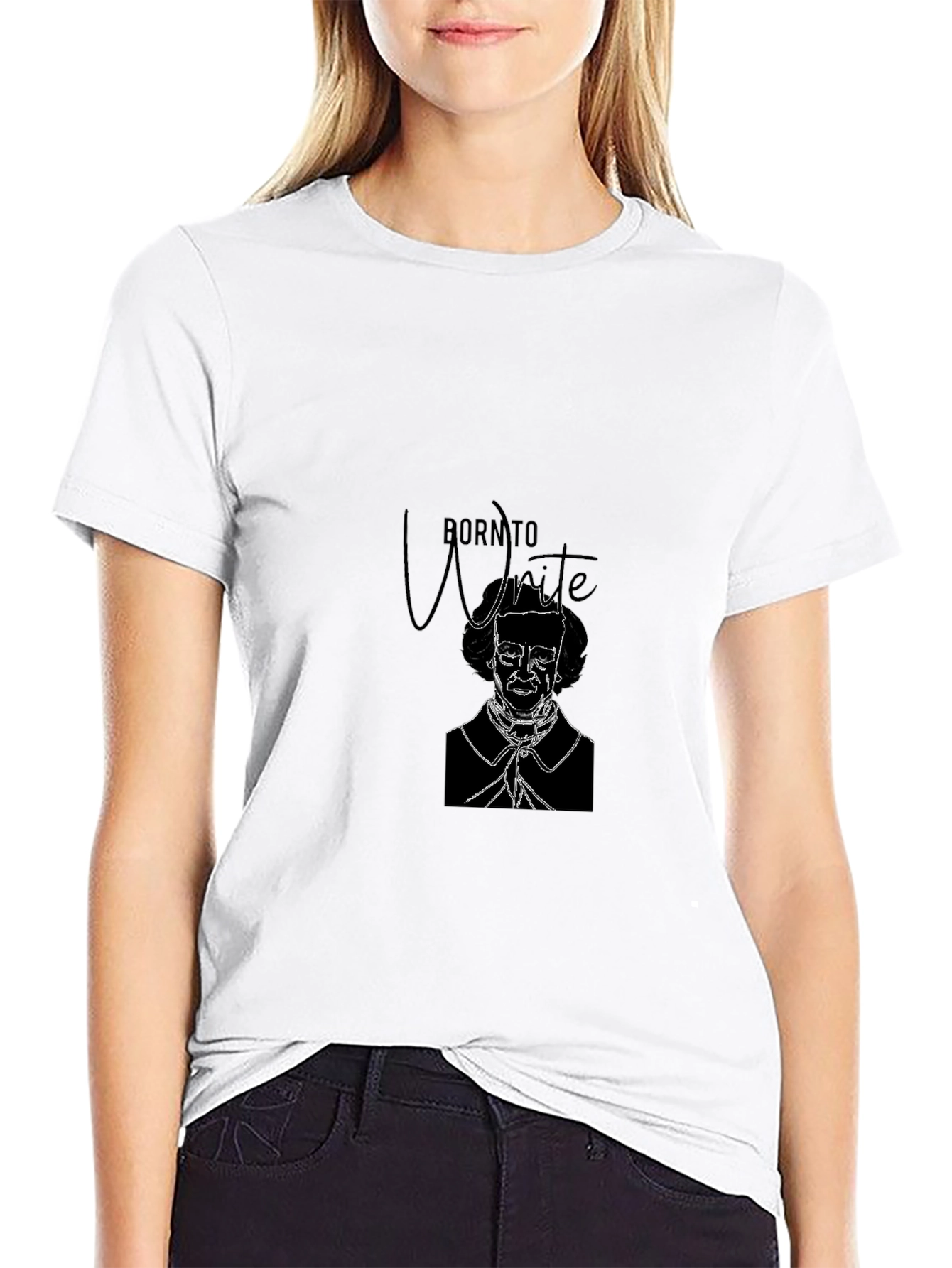 Born to Write Graphic T-Shirt - Black