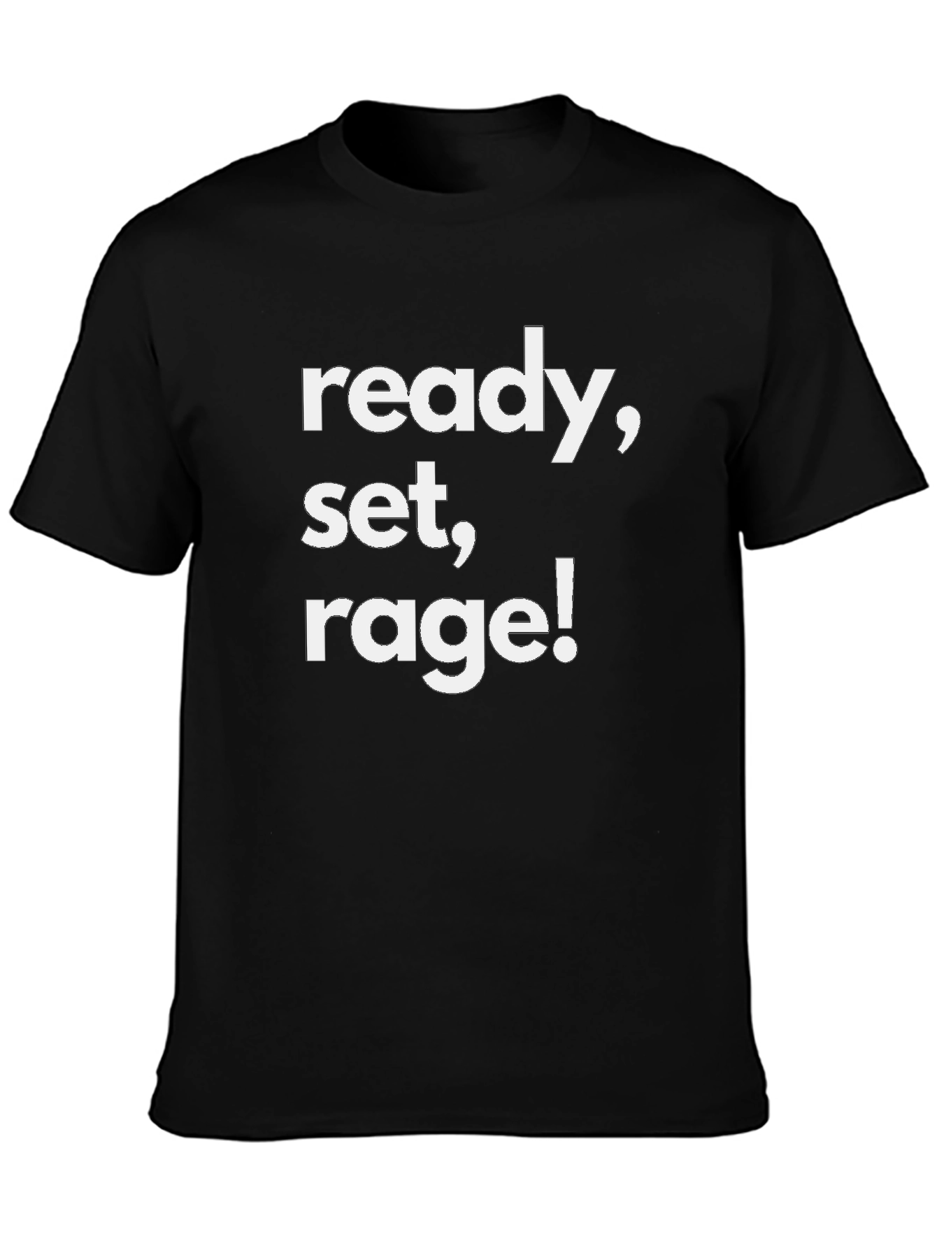 Ready Set Rage! Graphic Tee - Black Cotton Blend