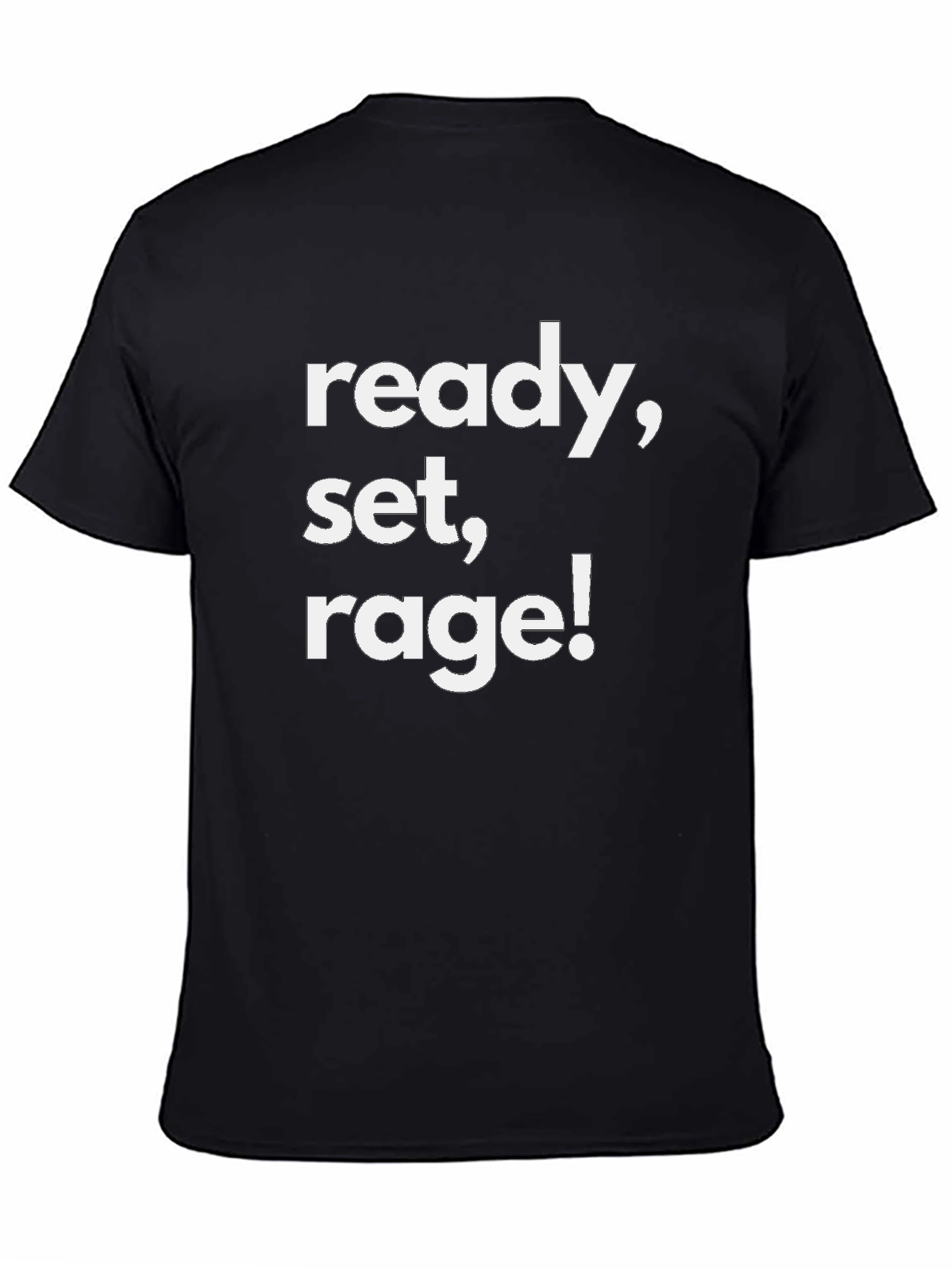 Ready Set Rage! Graphic Tee - Black Cotton Blend