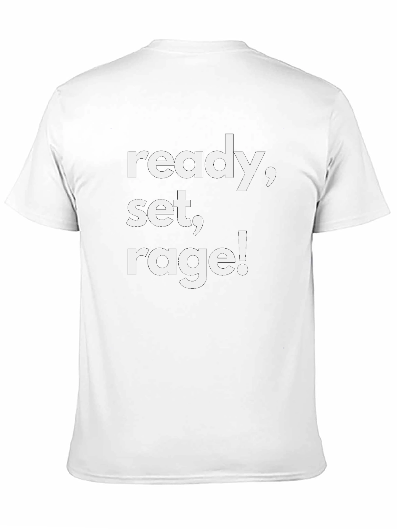 Ready Set Rage! Graphic Tee - Black Cotton Blend