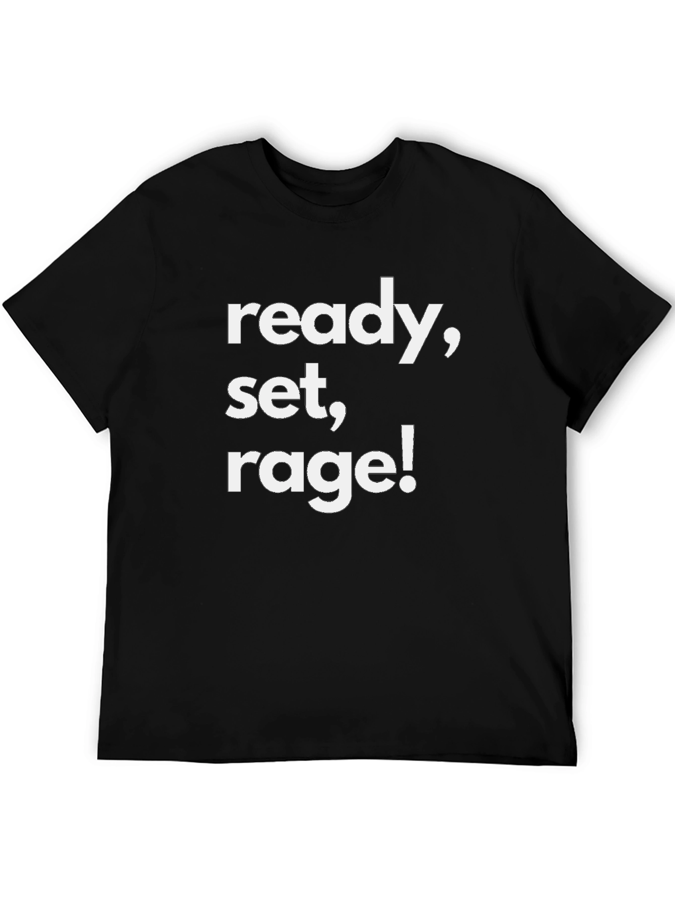 Ready Set Rage! Graphic Tee - Black Cotton Blend