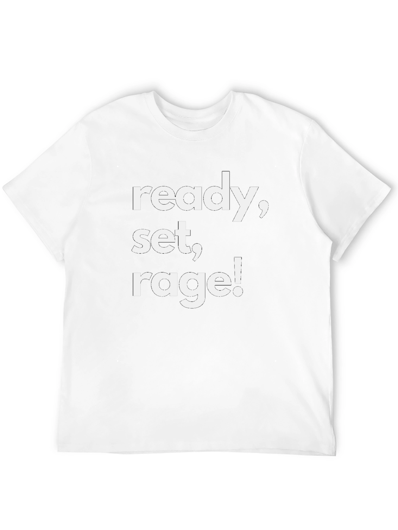 Ready Set Rage! Graphic Tee - Black Cotton Blend
