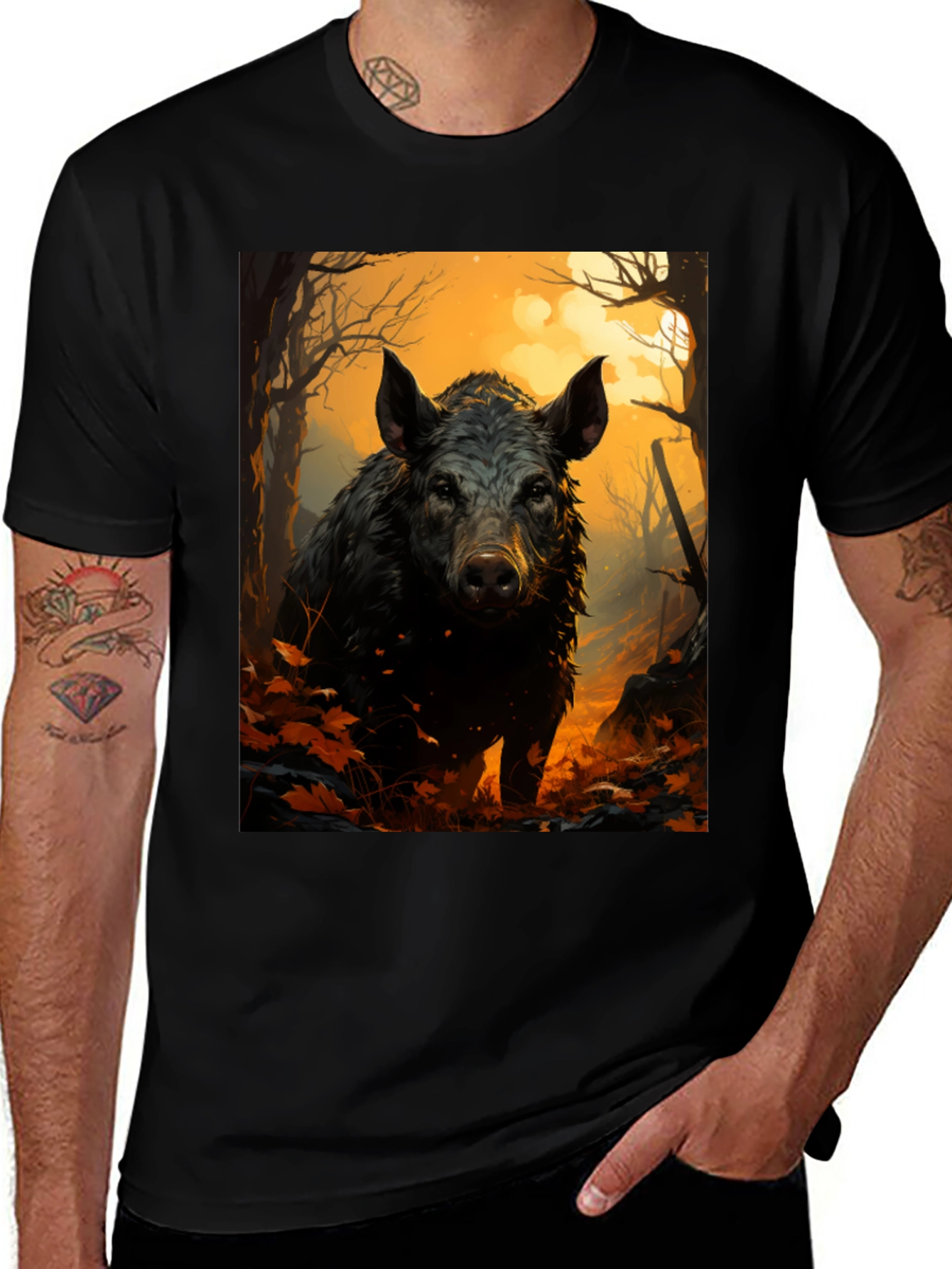 Wild Boar Forest Graphic Tee