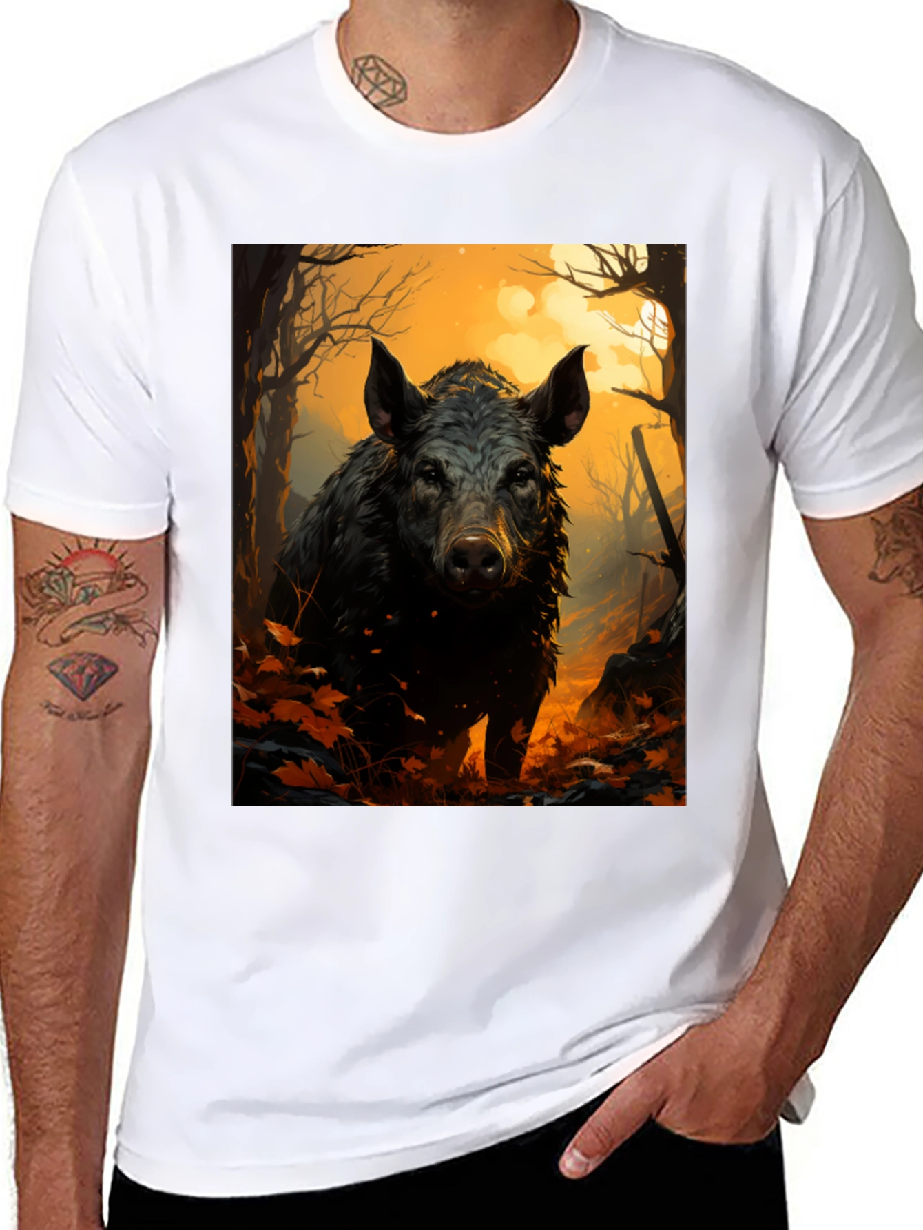 Wild Boar Forest Graphic Tee