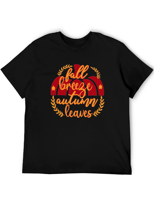 Fall Breeze Autumn Leaves T-Shirt - Seasonal Comfort