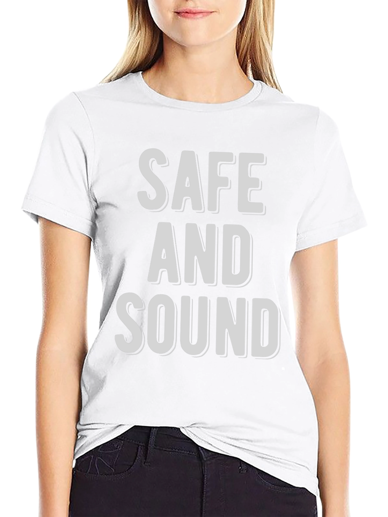 Safe and Sound Graphic Print T-Shirt