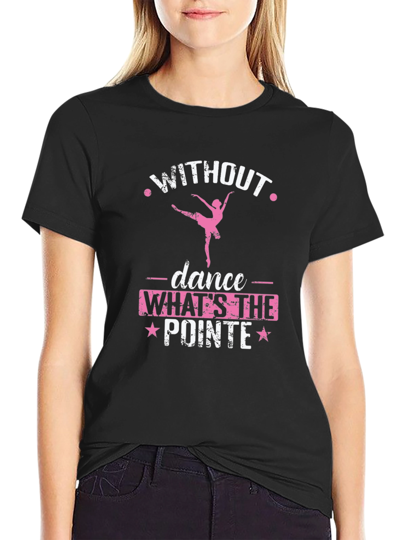 Dance Pointe Graphic T-Shirt - Stylish Dancer Tee