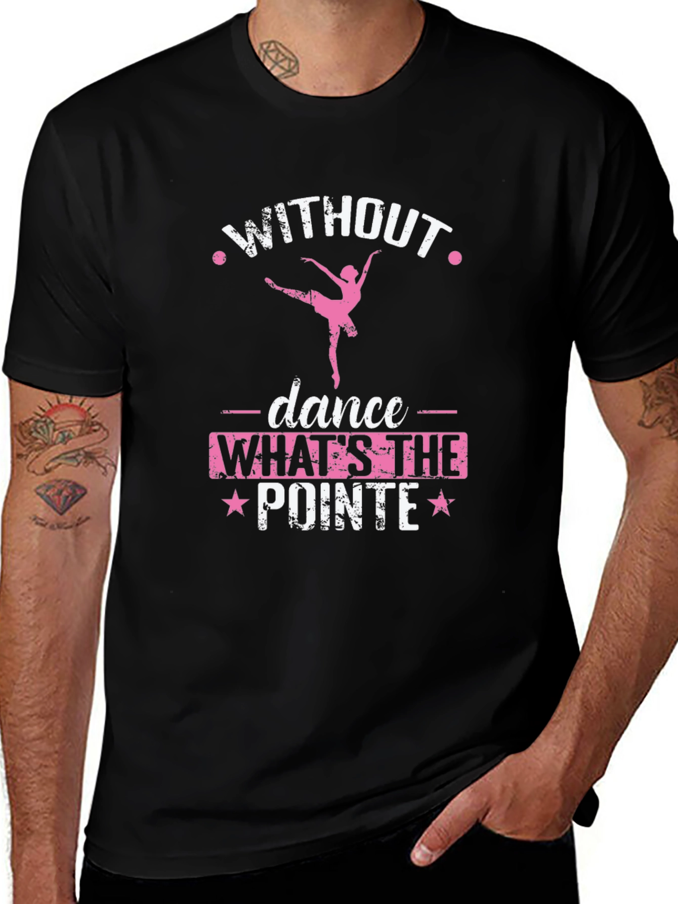 Dance Pointe Graphic T-Shirt - Stylish Dancer Tee