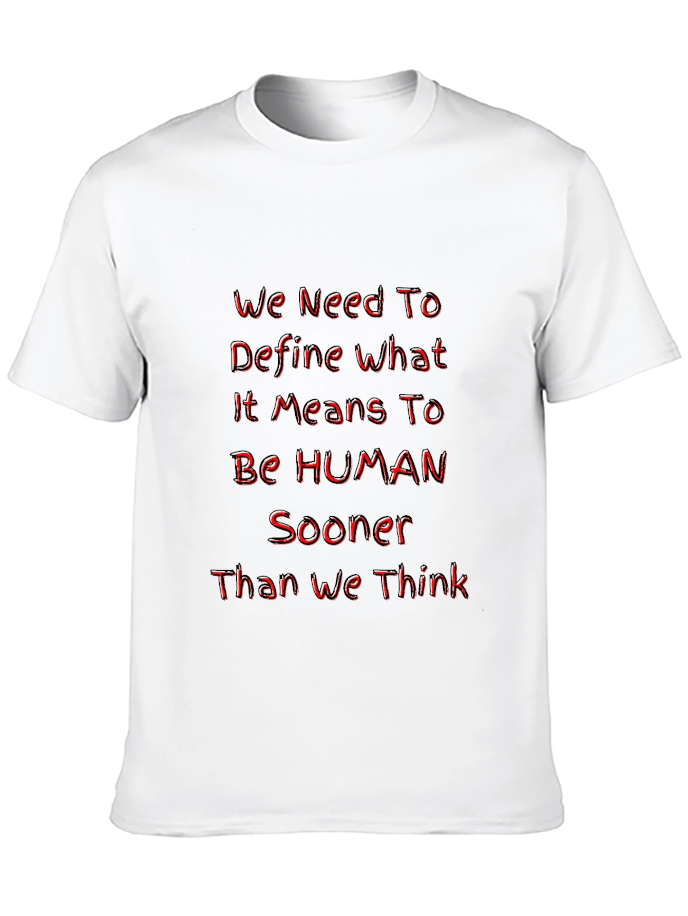 Define Human Black Graphic Tee