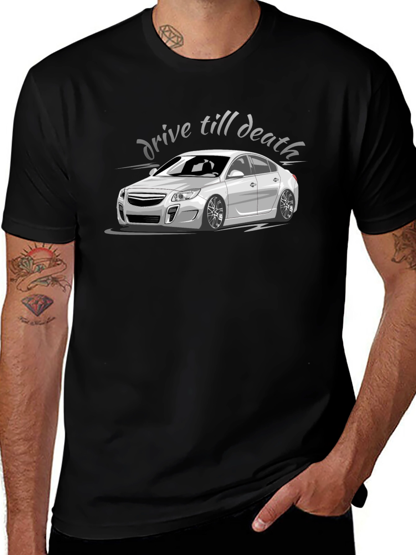 Drive Till Death T-Shirt - Car Enthusiast