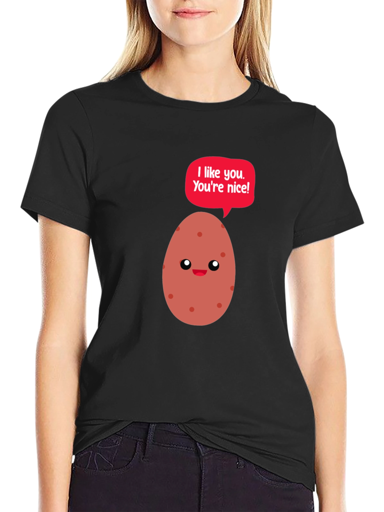 Cute Potato Graphic T-Shirt