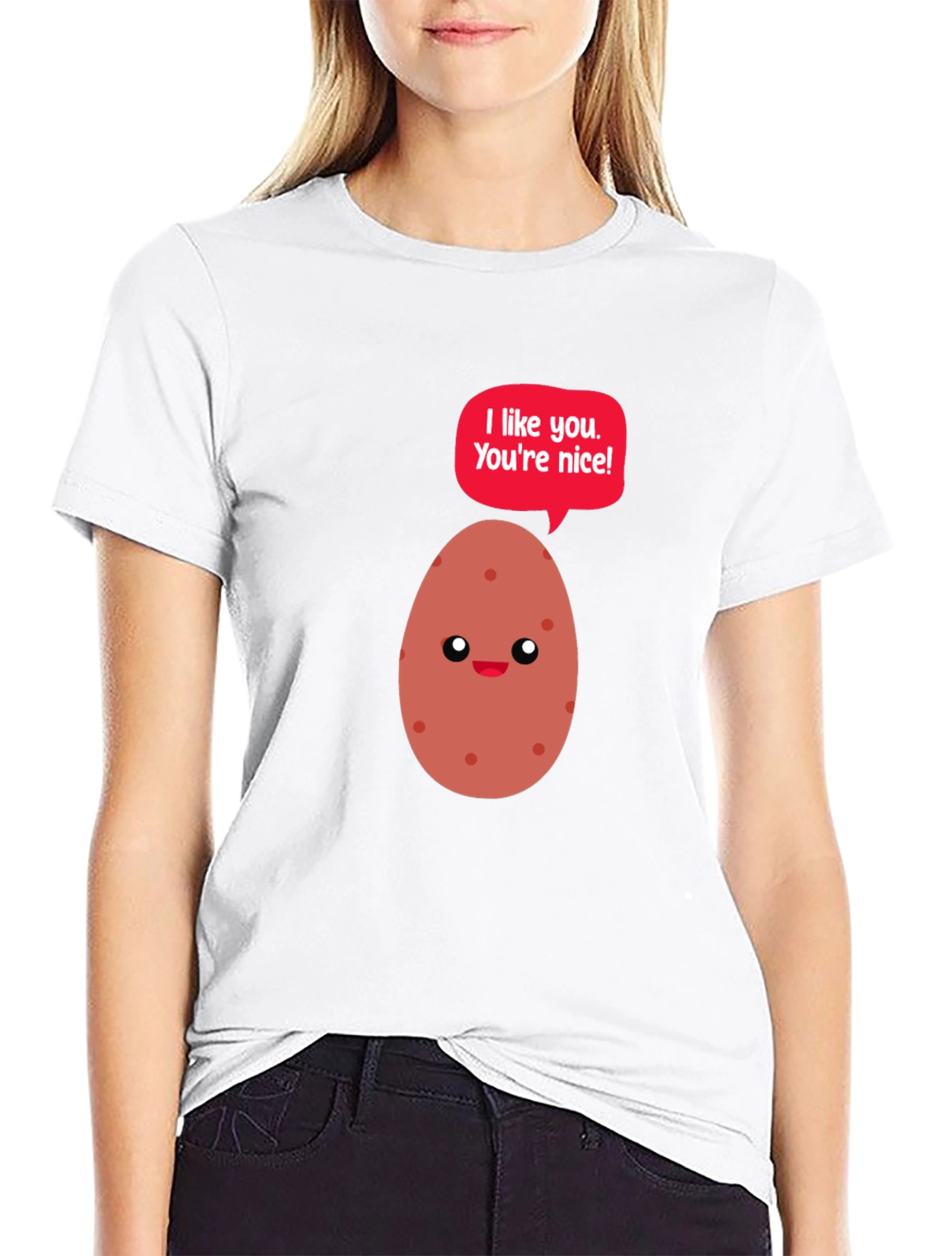 Cute Potato Graphic T-Shirt