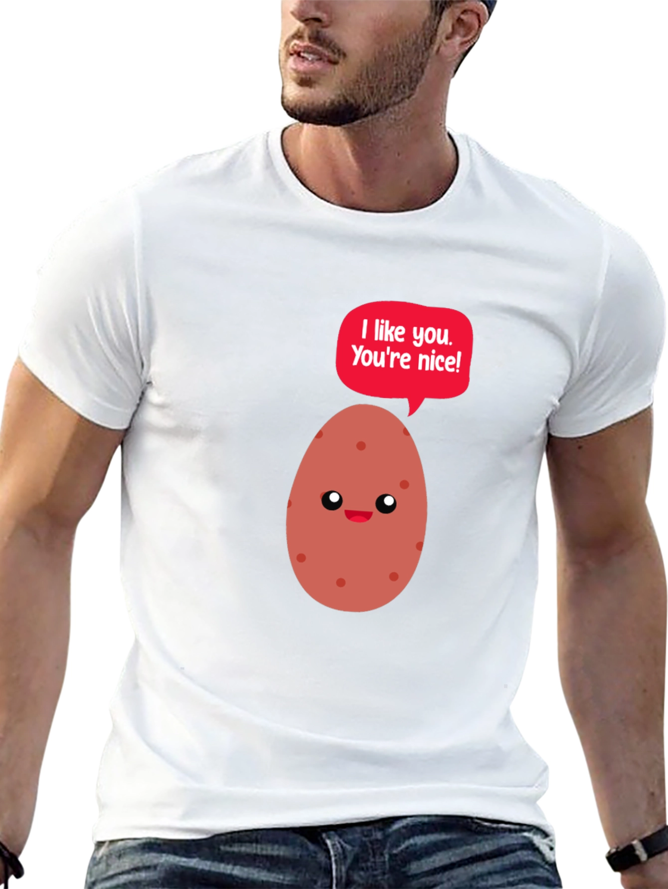 Cute Potato Graphic T-Shirt