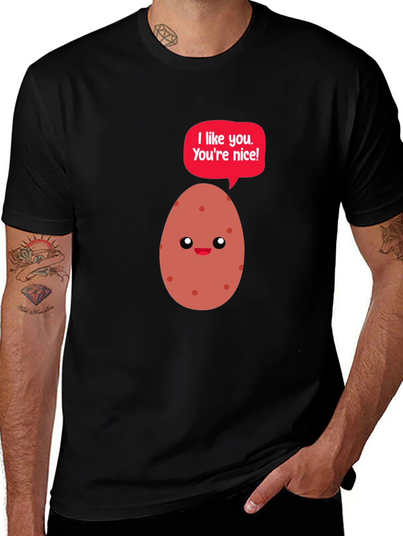 Cute Potato Graphic T-Shirt