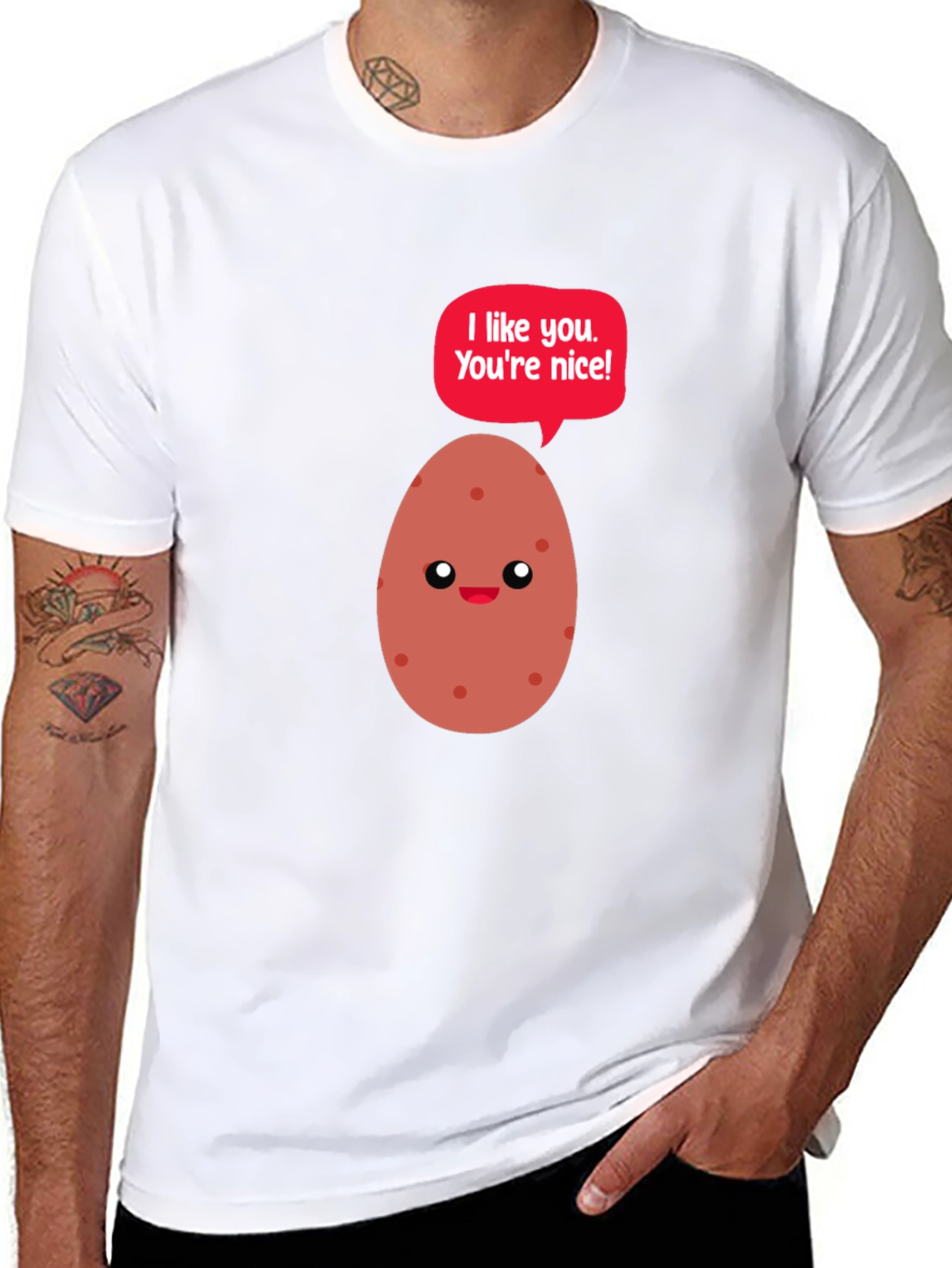 Cute Potato Graphic T-Shirt