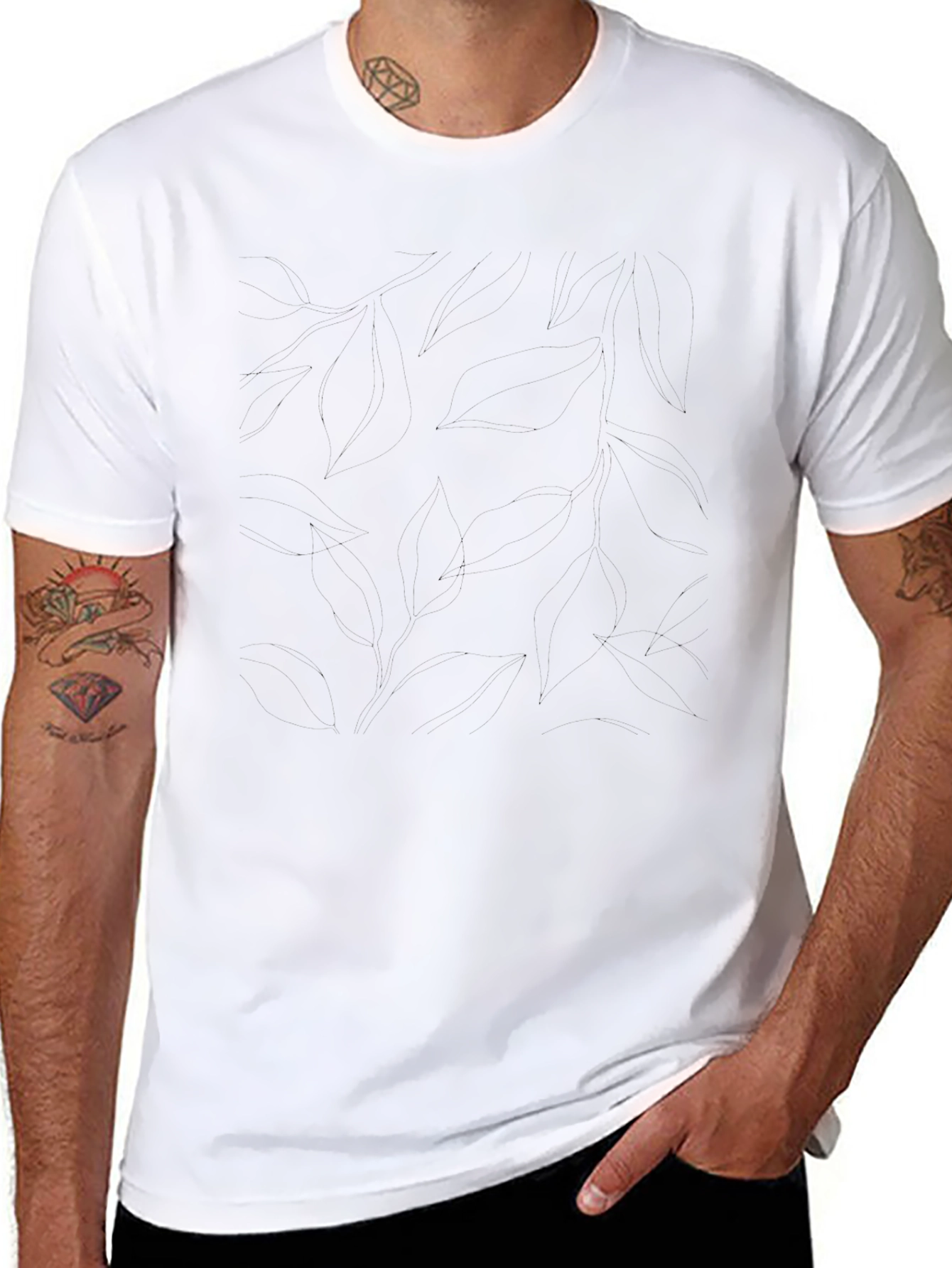 Classic Black Cotton Crew Neck T-Shirt
