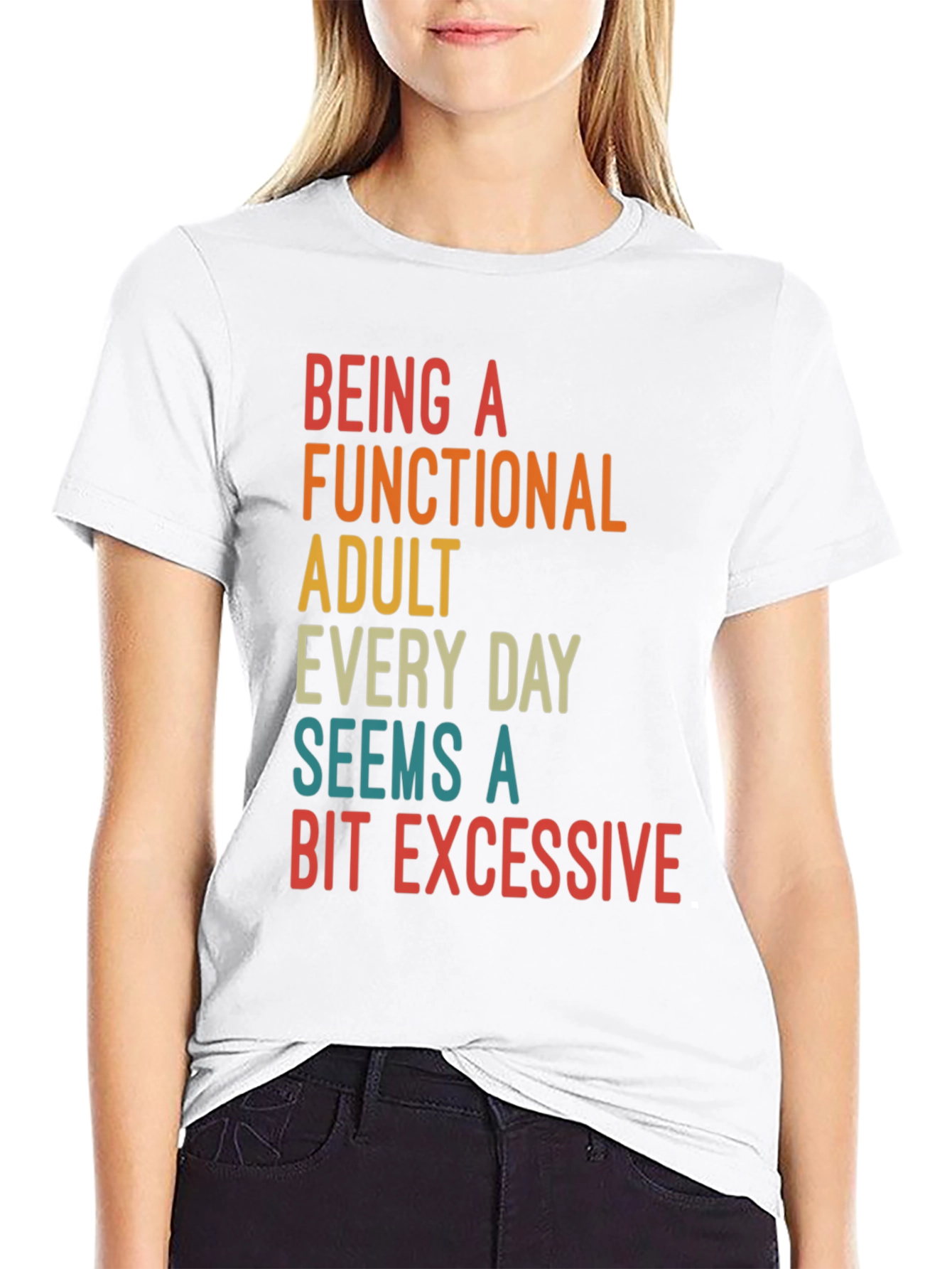 Funny Adulting Sarcastic Graphic T-Shirt