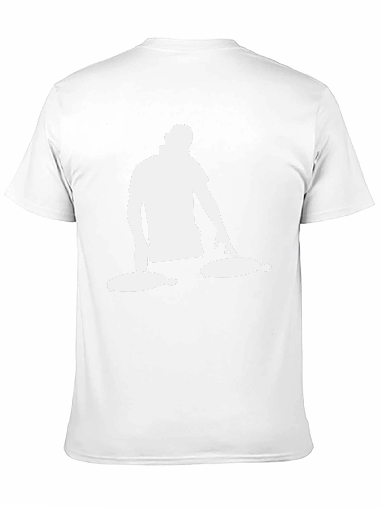 DJ Turntable Graphic Tee - Black Cotton Blend T-Shirt