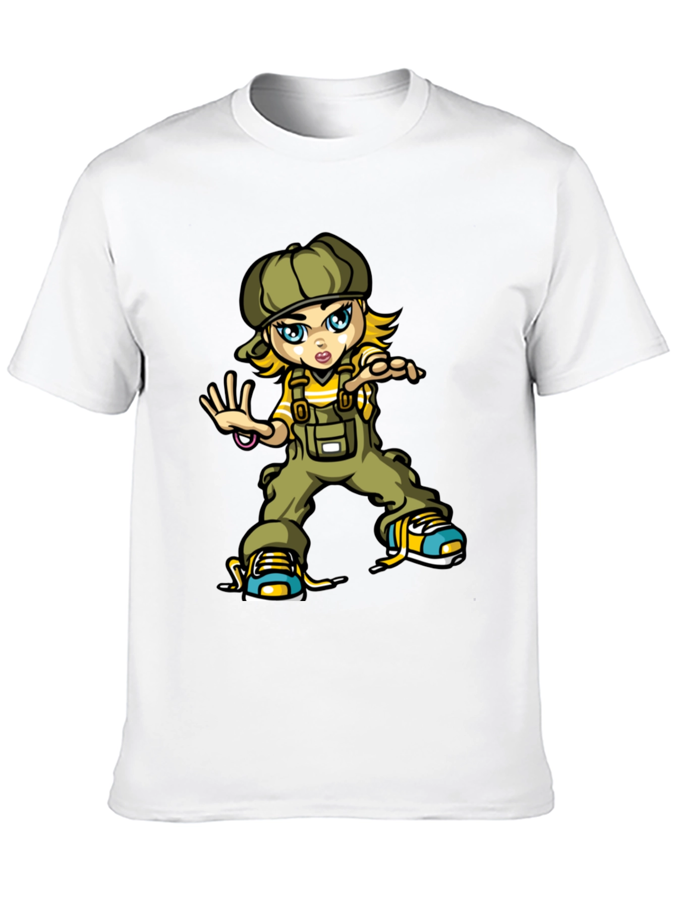 Cartoon Girl T-Shirt: Trendy Streetwear