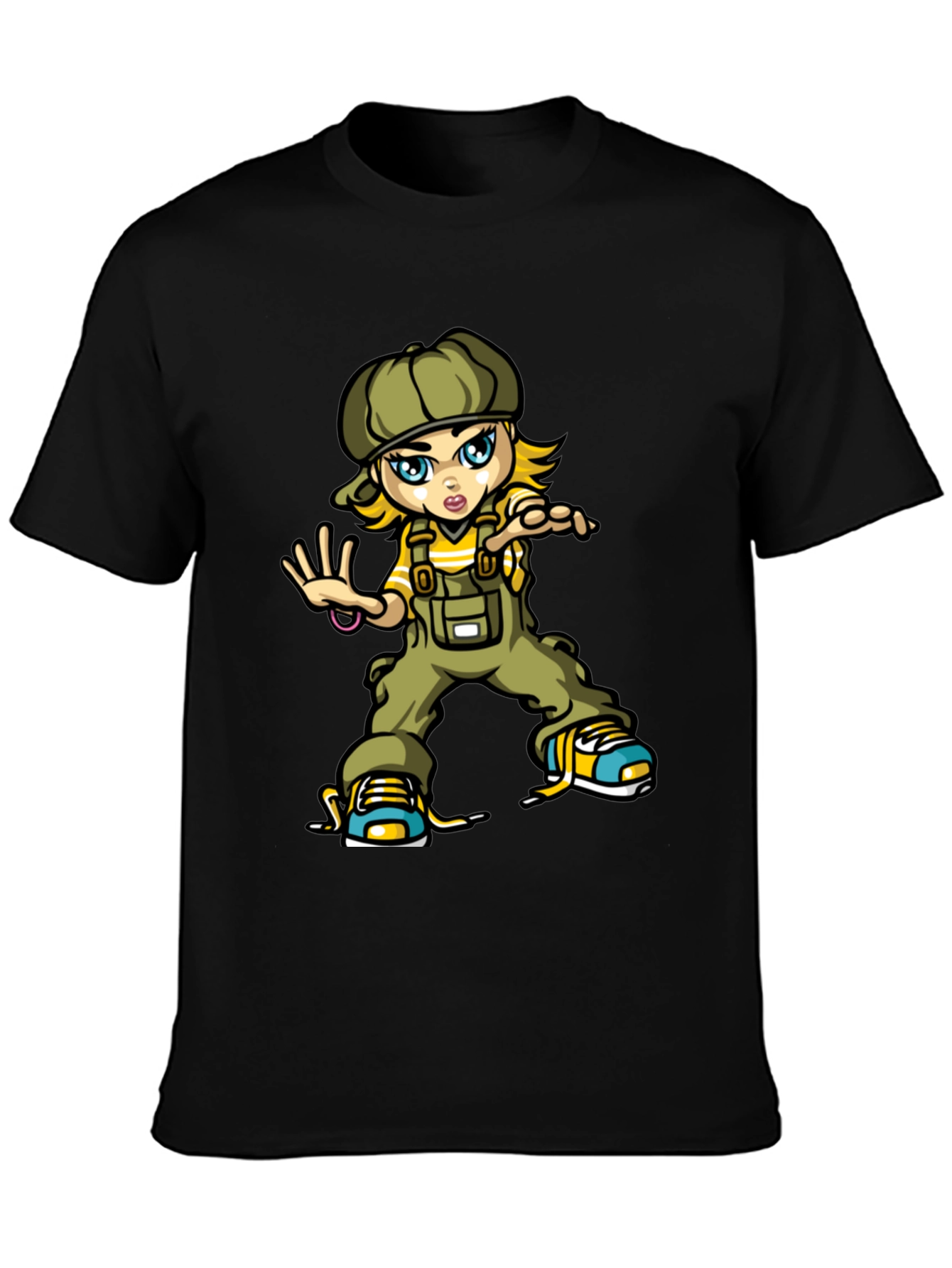 Cartoon Girl T-Shirt: Trendy Streetwear