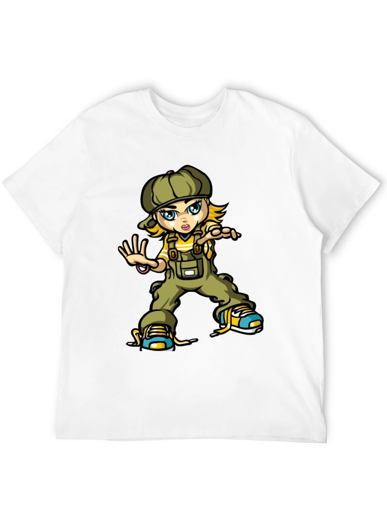 Cartoon Girl T-Shirt: Trendy Streetwear