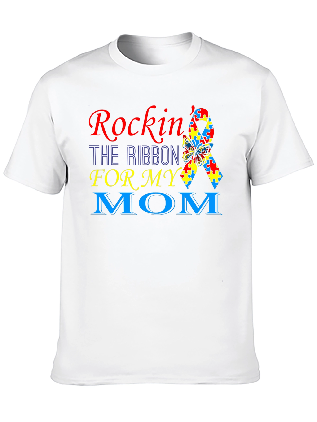 Rockin Autism Awareness Ribbon T-Shirt