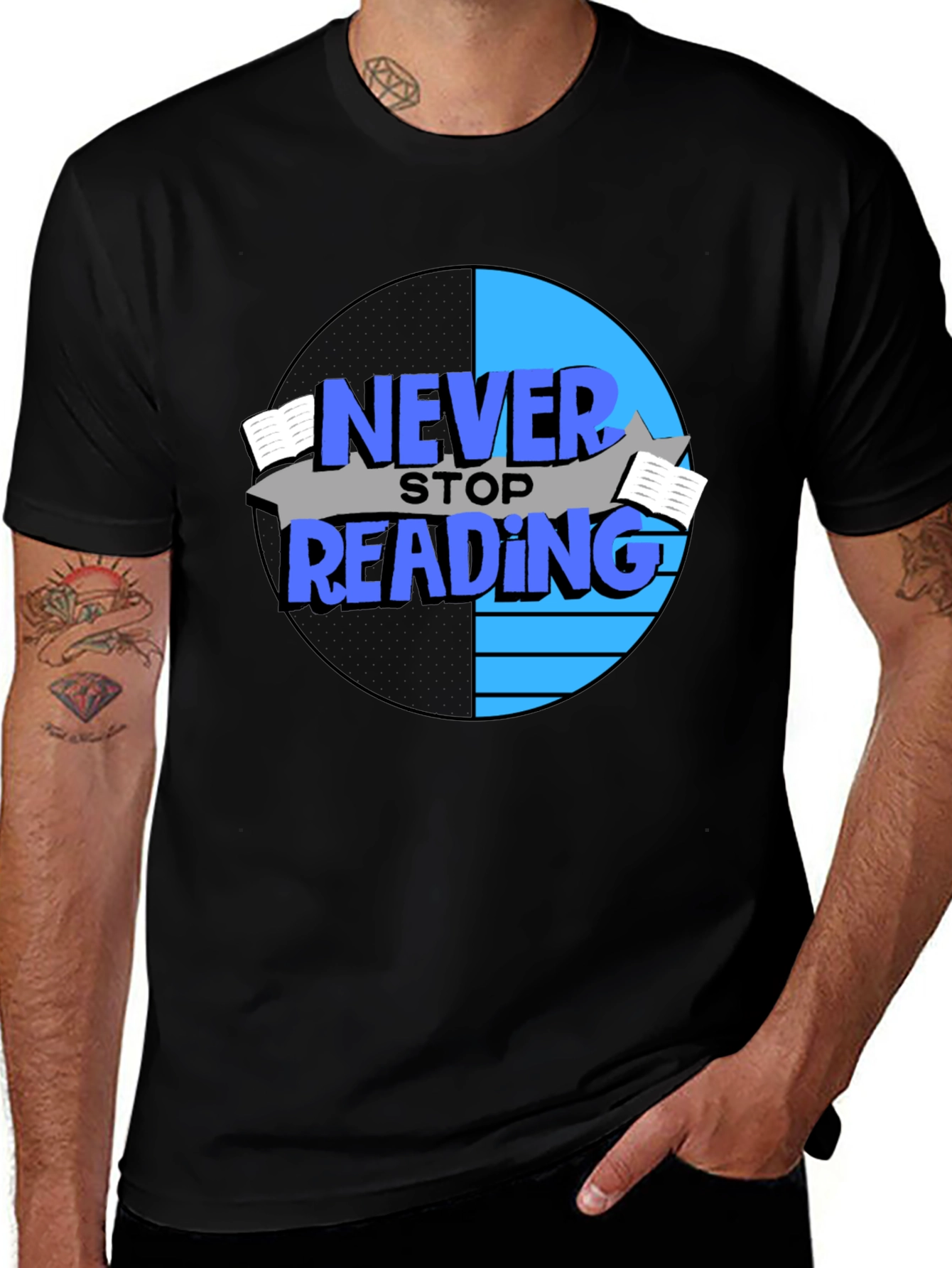 Never Stop Reading T-Shirt