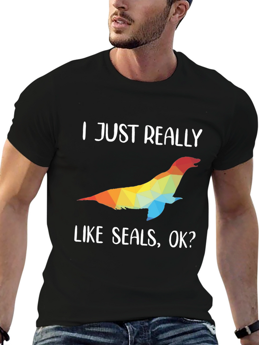 I Just Really Like Seals T-Shirt - Unique Design