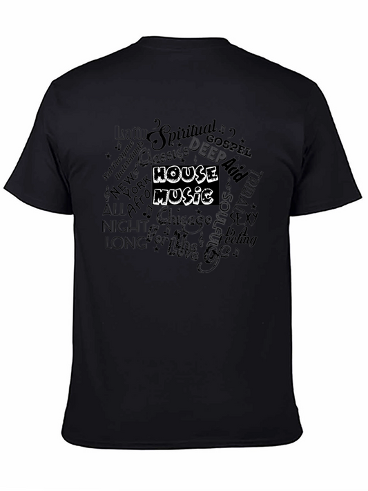 House Music Black T-Shirt