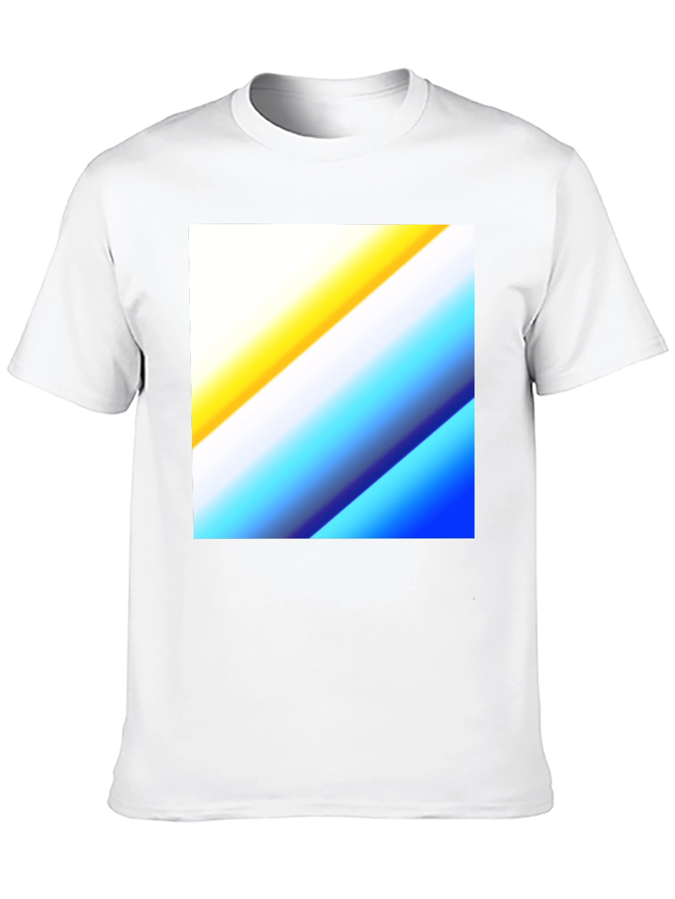 Abstract Gradient Graphic Tee - Black