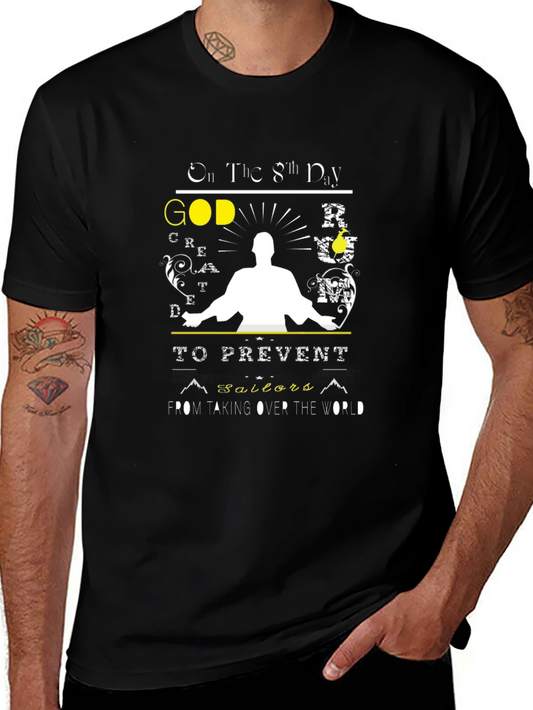 God Created Sailors T-Shirt - Novelty Graphic Tee