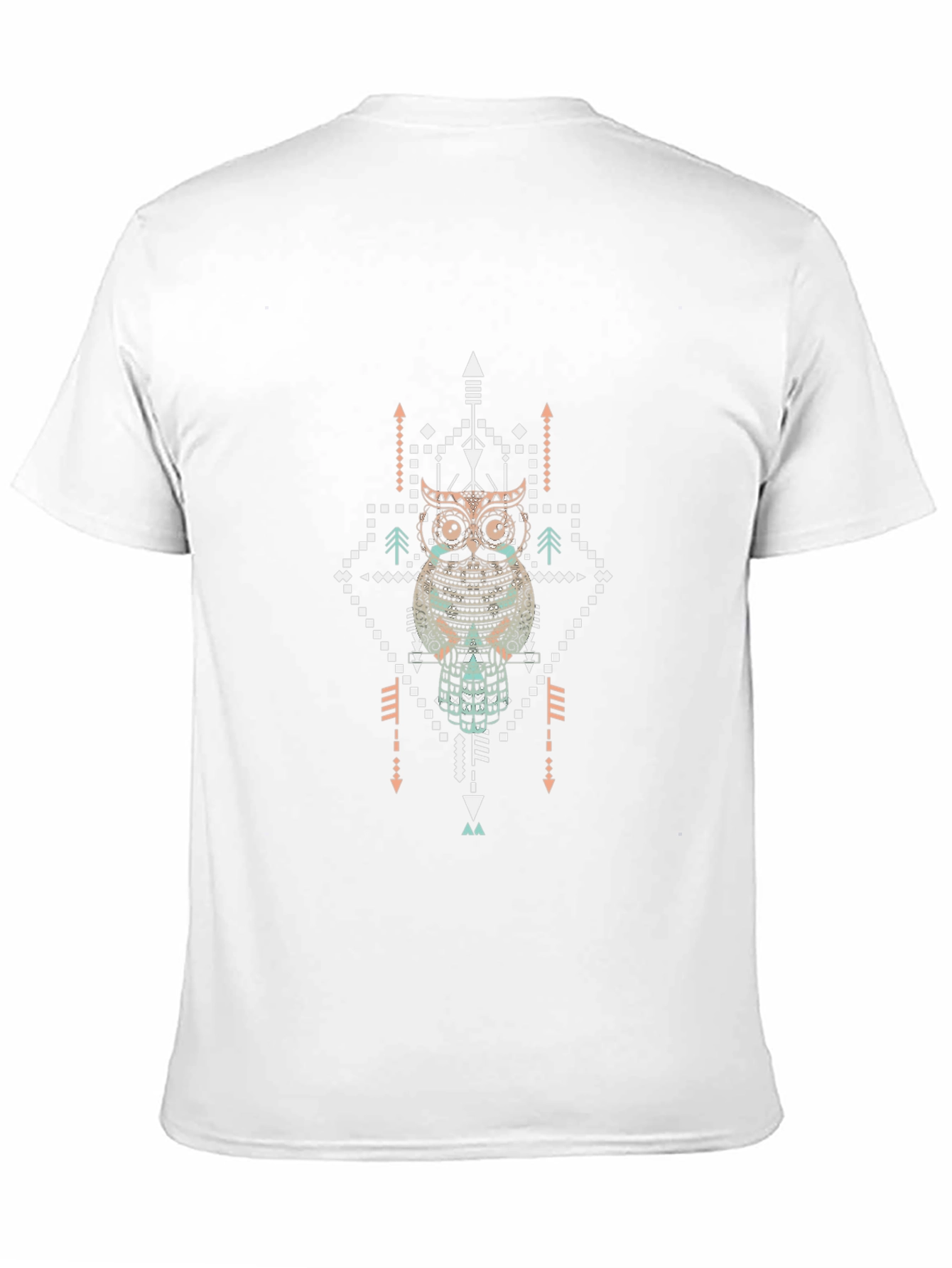 Tribal Owl Graphic Tee - Stylish Mens T-Shirt