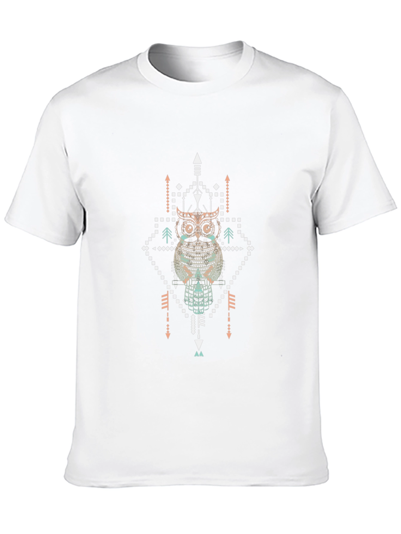 Tribal Owl Graphic Tee - Stylish Mens T-Shirt