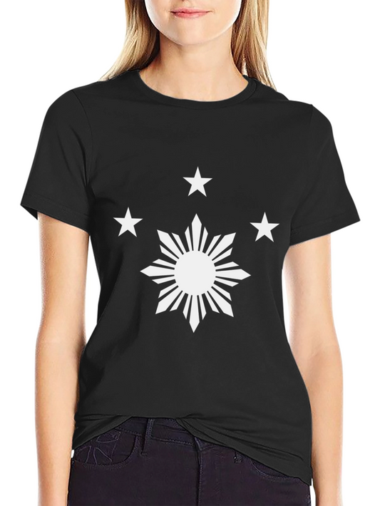 Filipino Pride T-Shirt: Sun & Stars Design