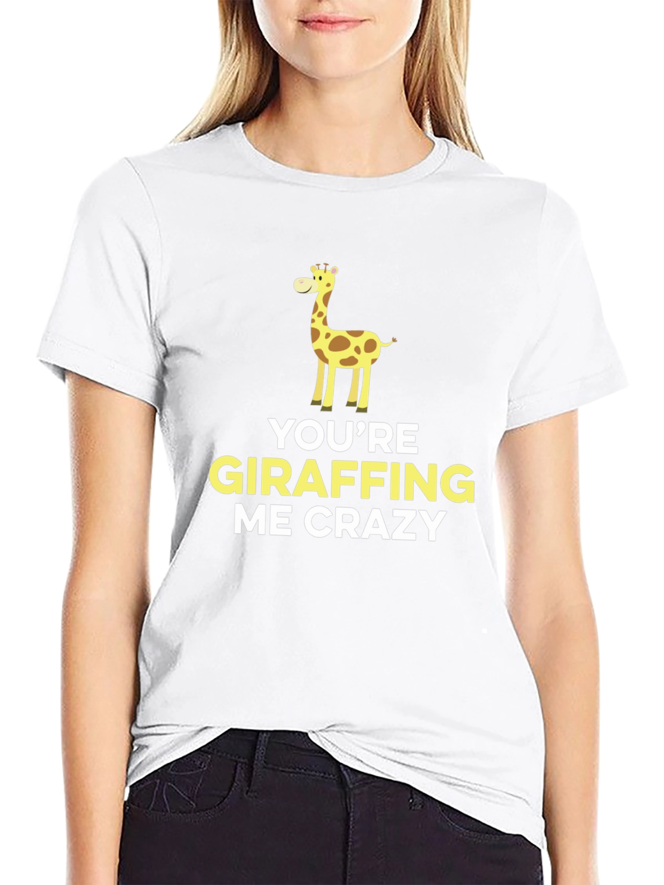 Funny Giraffe T-Shirt - Youre Giraffing Me Crazy!
