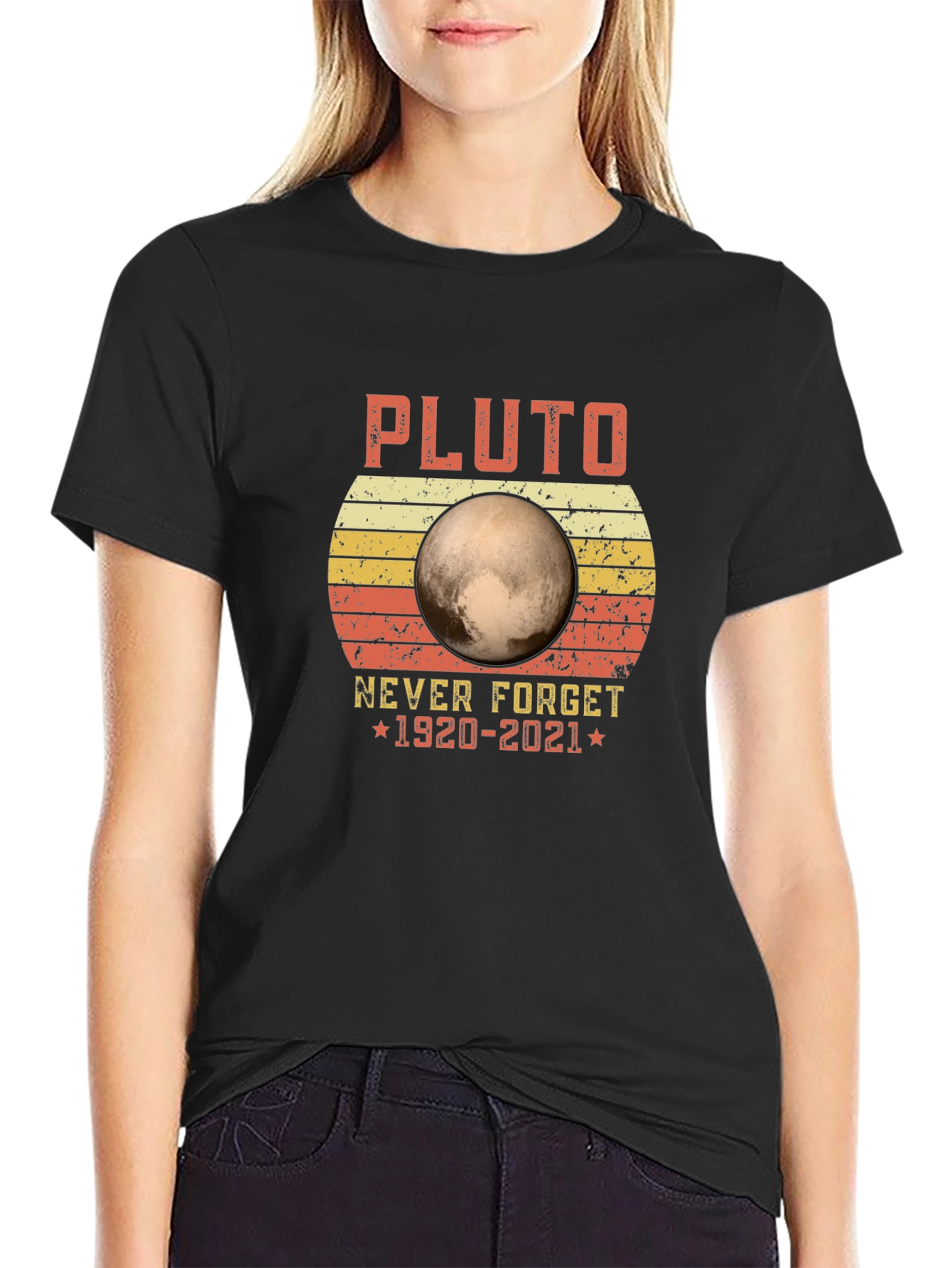 Pluto Never Forget 1920-2021 Graphic Tee