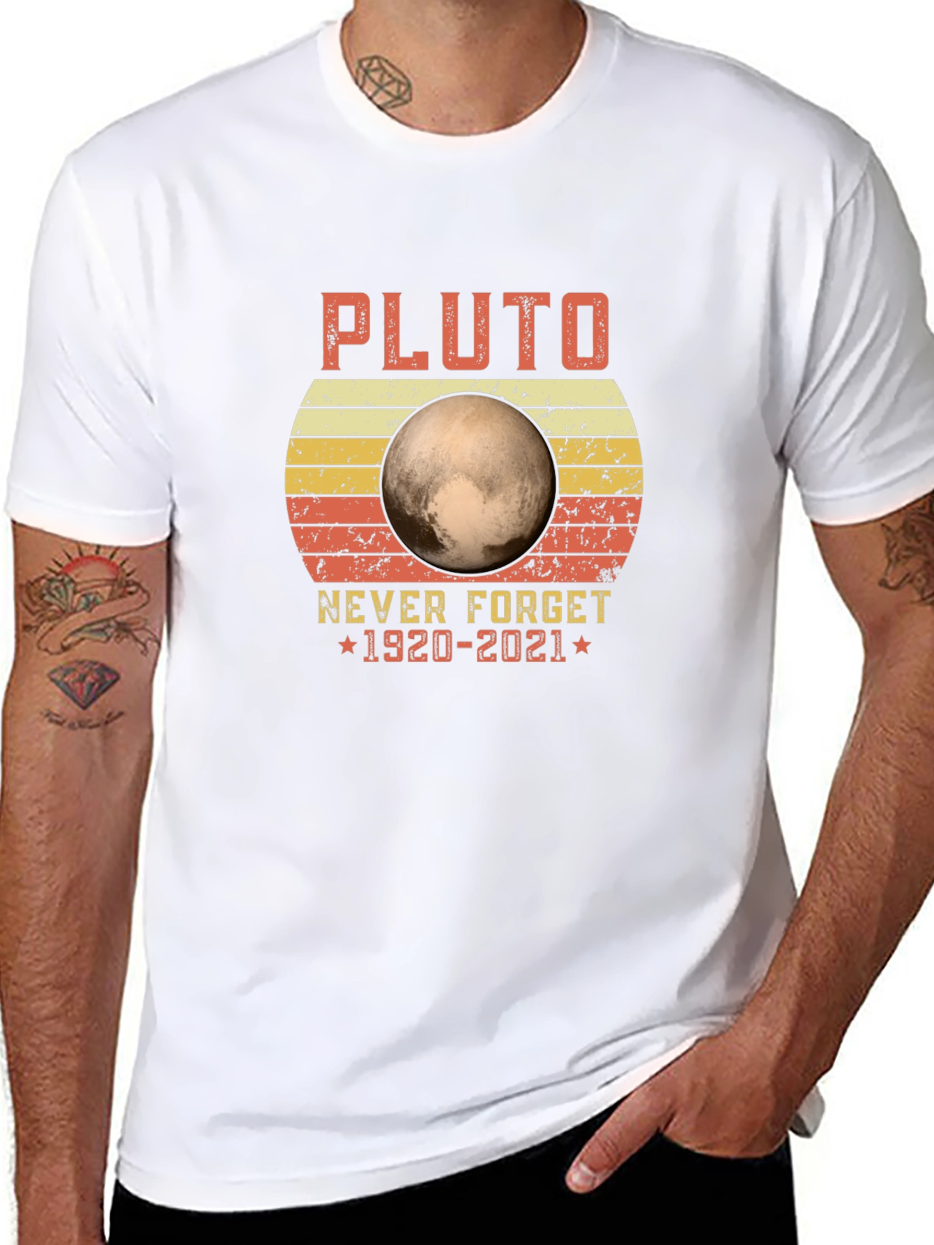 Pluto Never Forget 1920-2021 Graphic Tee