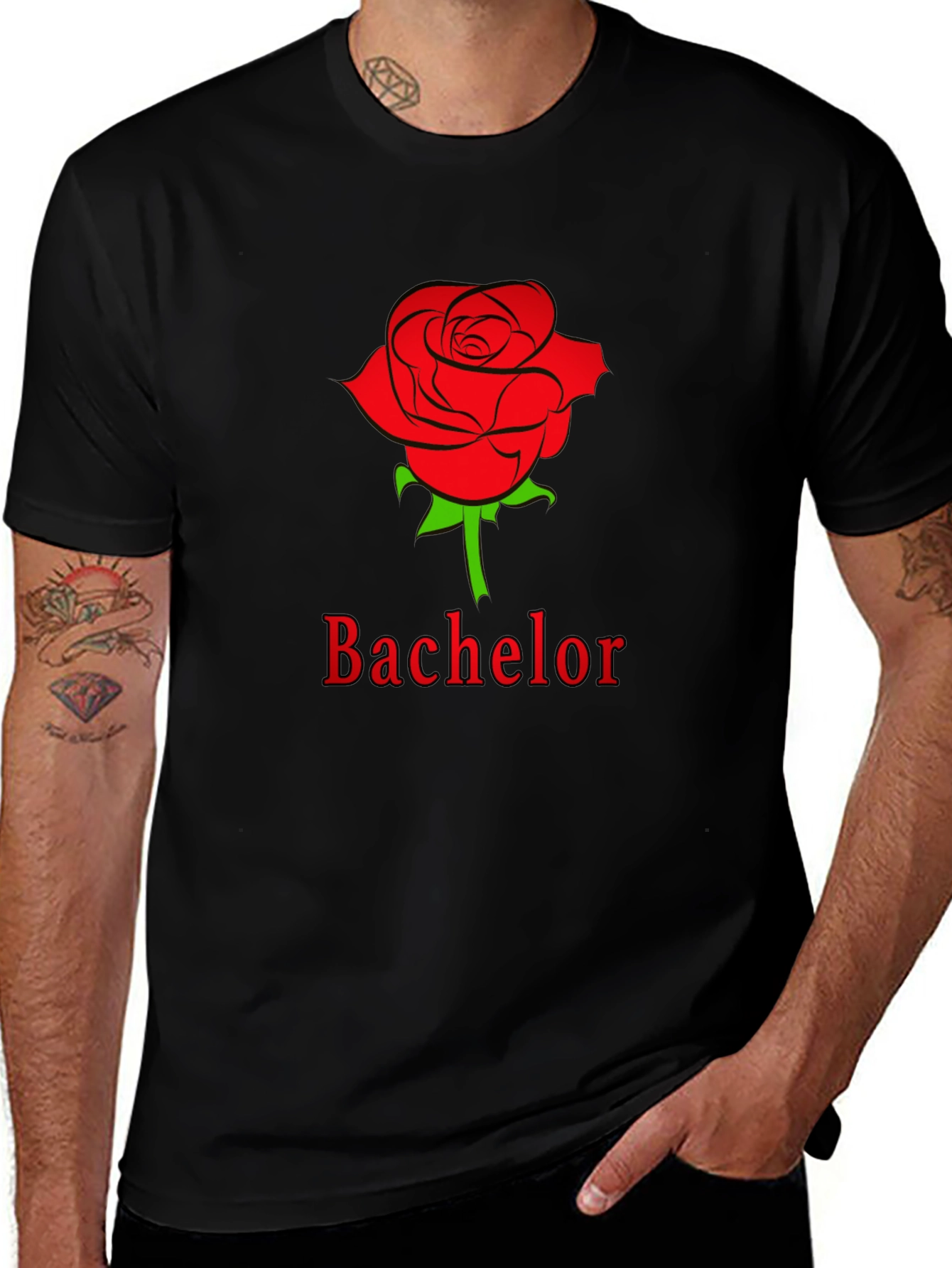 Bachelor Rose T-Shirt - Classic Design