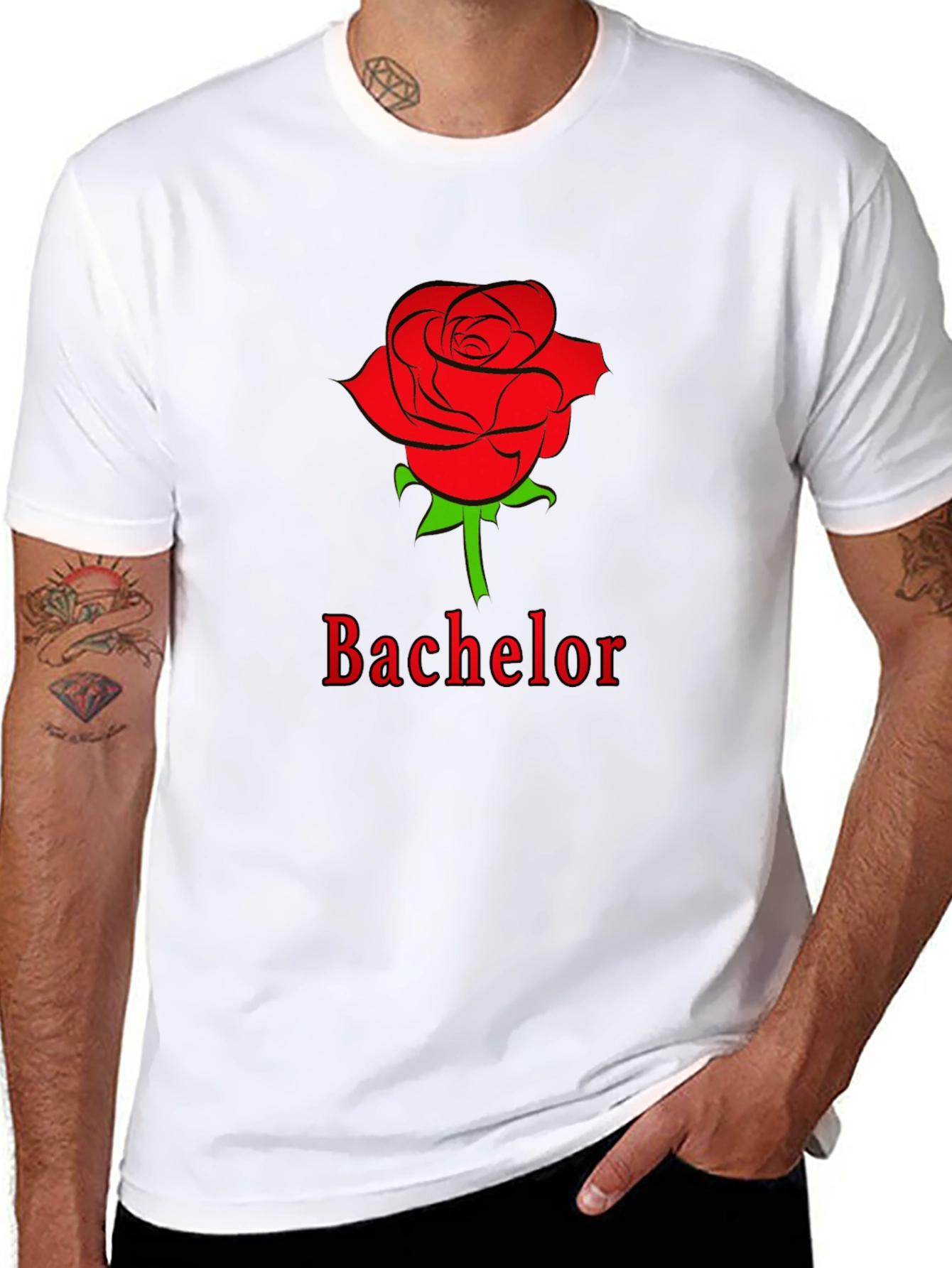 Bachelor Rose T-Shirt - Classic Design