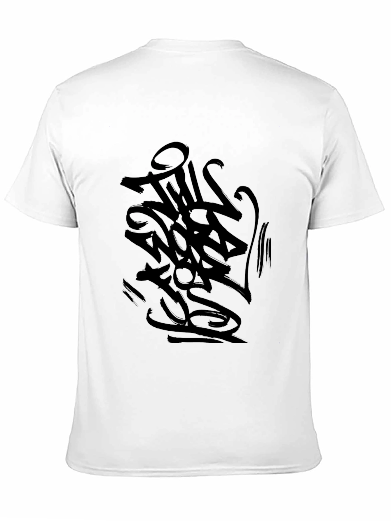 Mens Black Graphic Print T-Shirt - Urban Style
