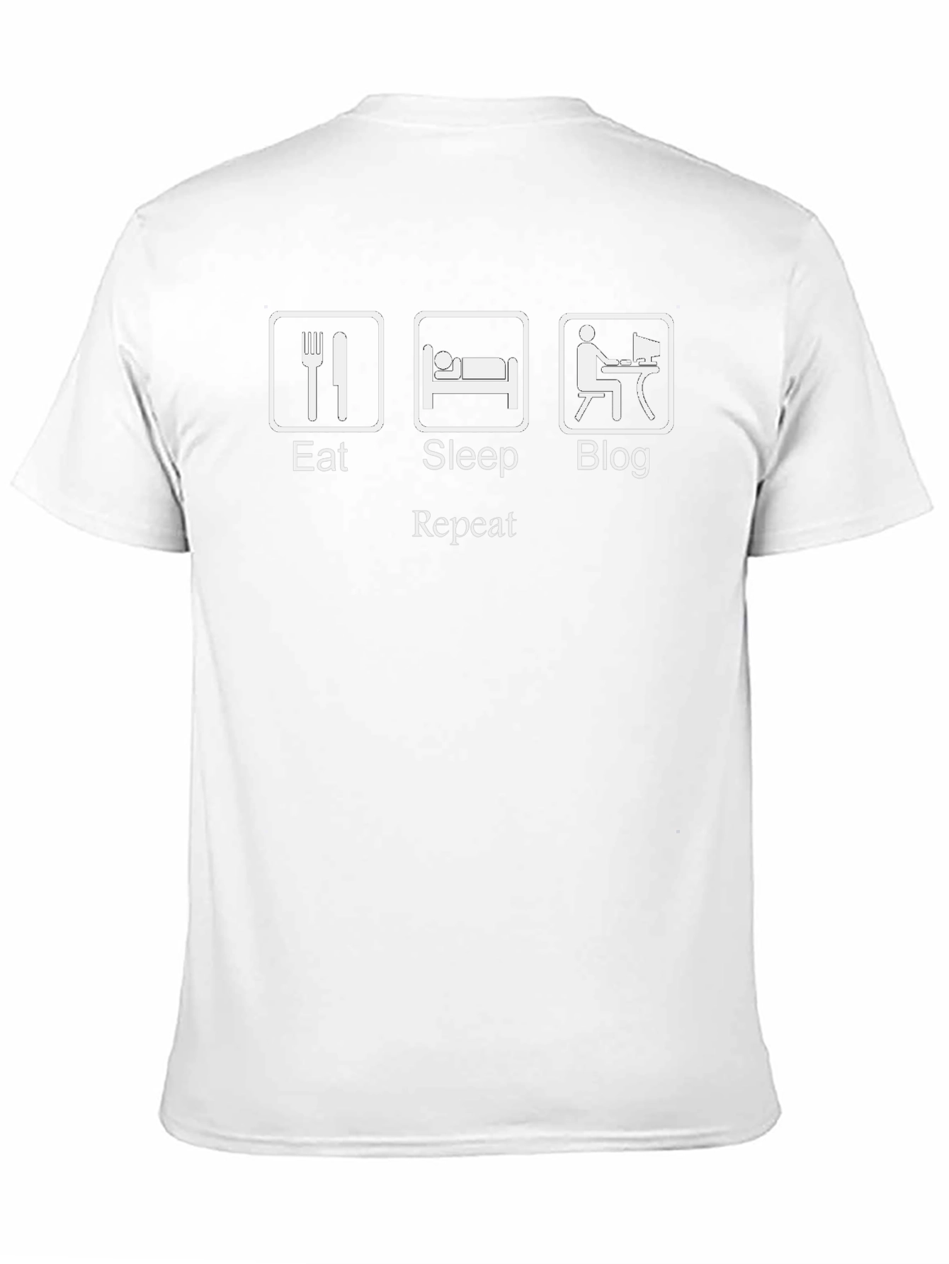 Eat Sleep Blog Repeat Graphic Tee