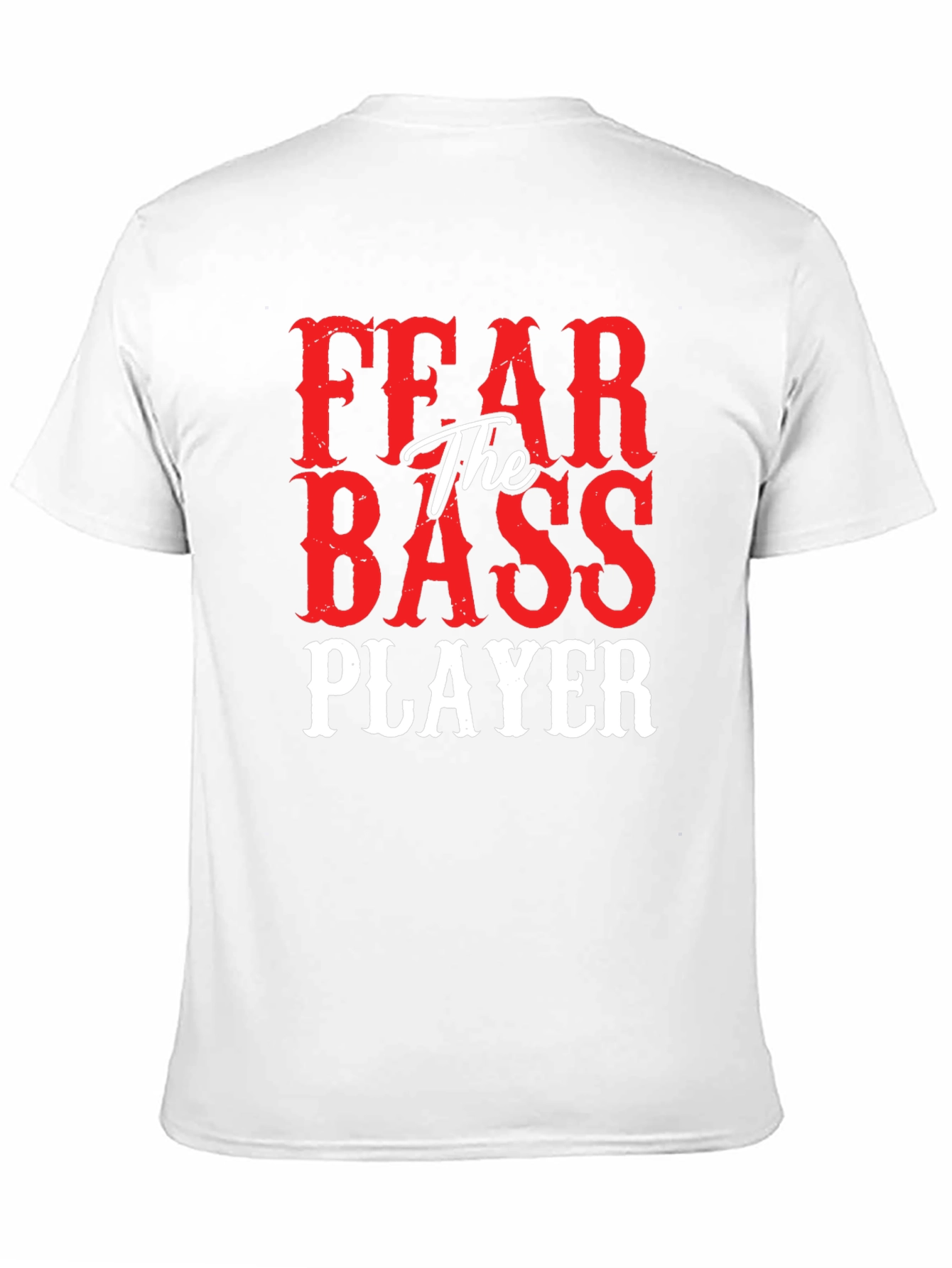 Fear The Bass Player Graphic Tee Shirt