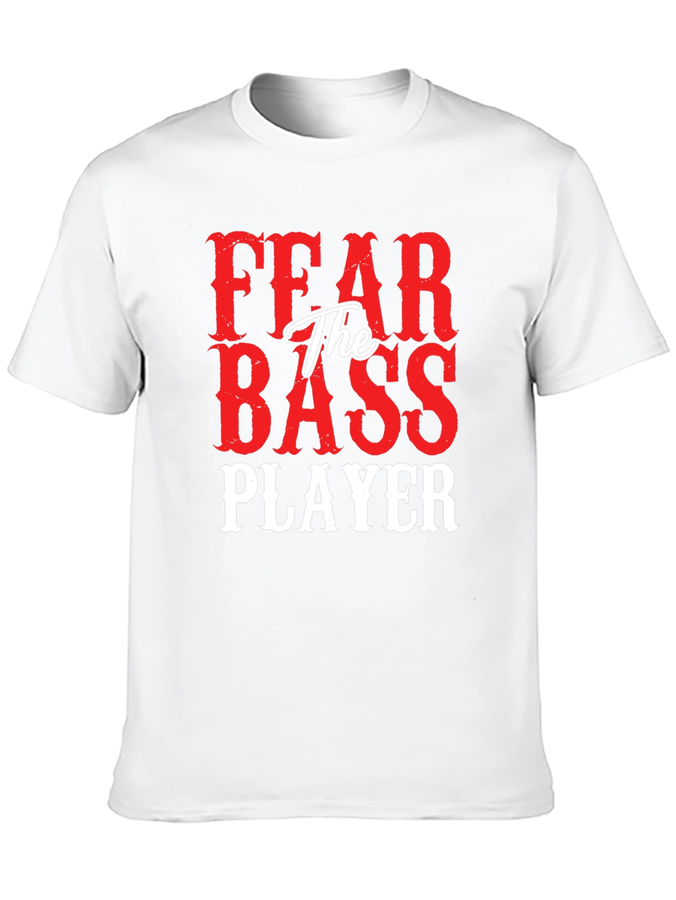 Fear The Bass Player Graphic Tee Shirt