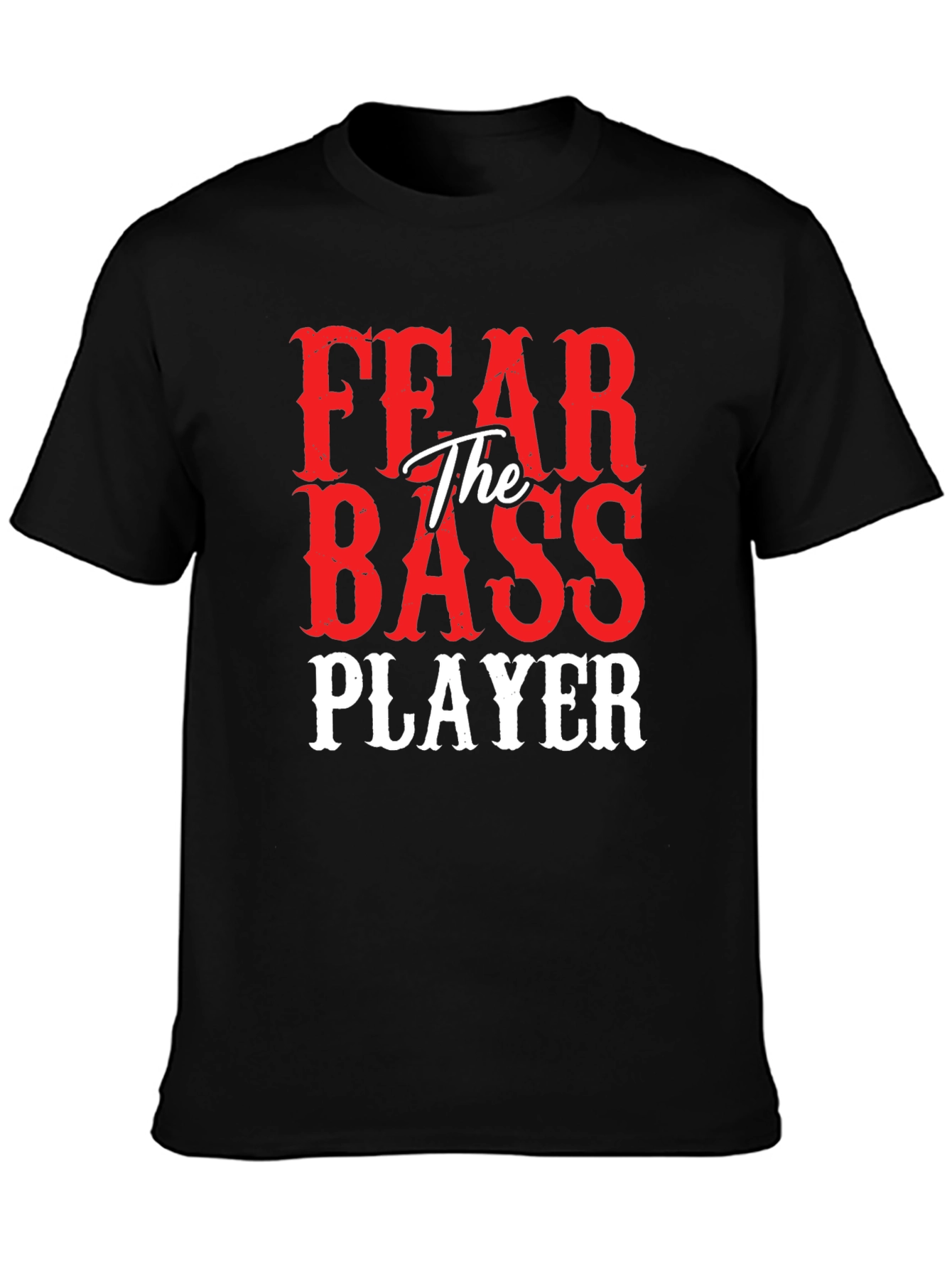 Fear The Bass Player Graphic Tee Shirt