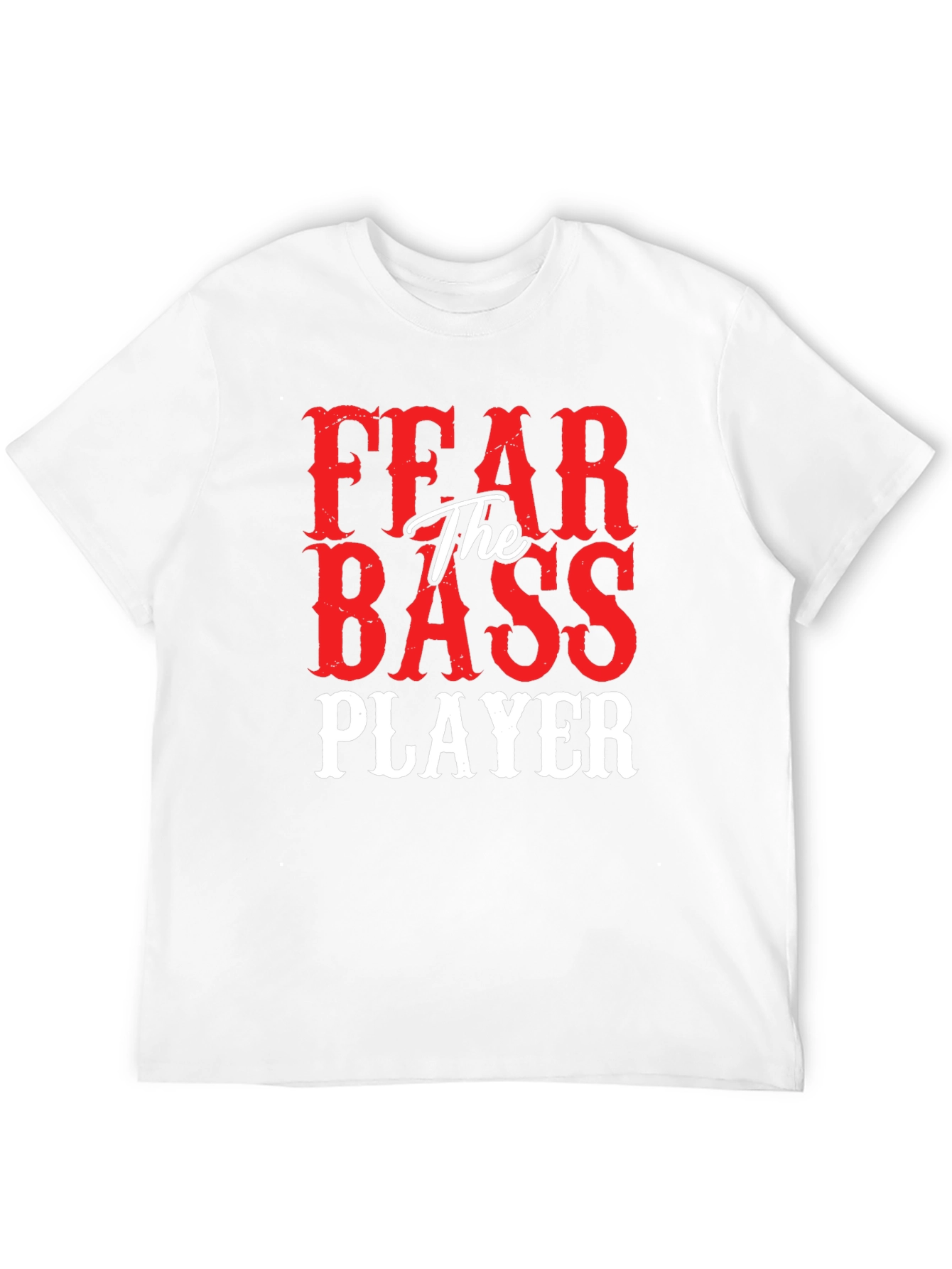 Fear The Bass Player Graphic Tee Shirt
