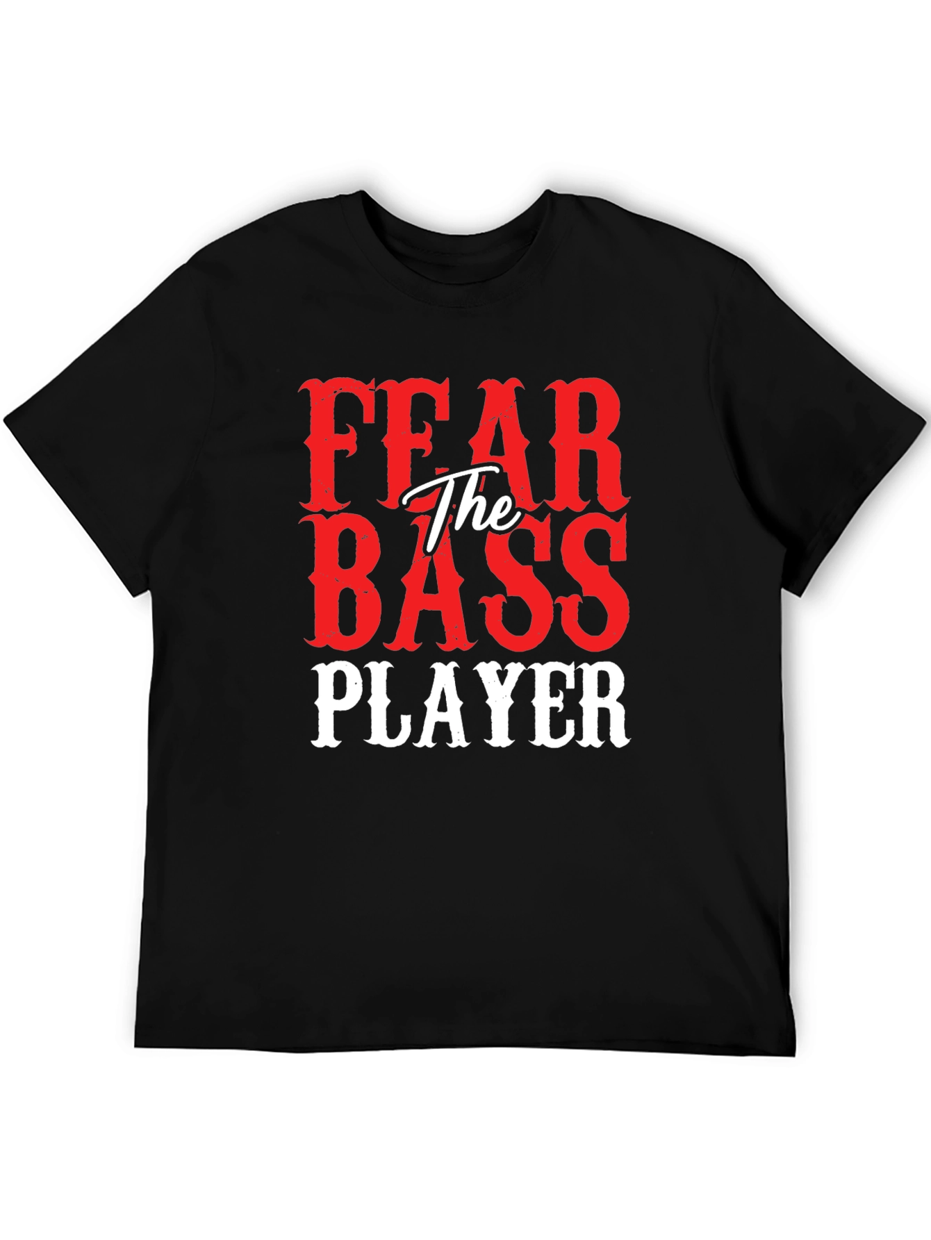 Fear The Bass Player Graphic Tee Shirt
