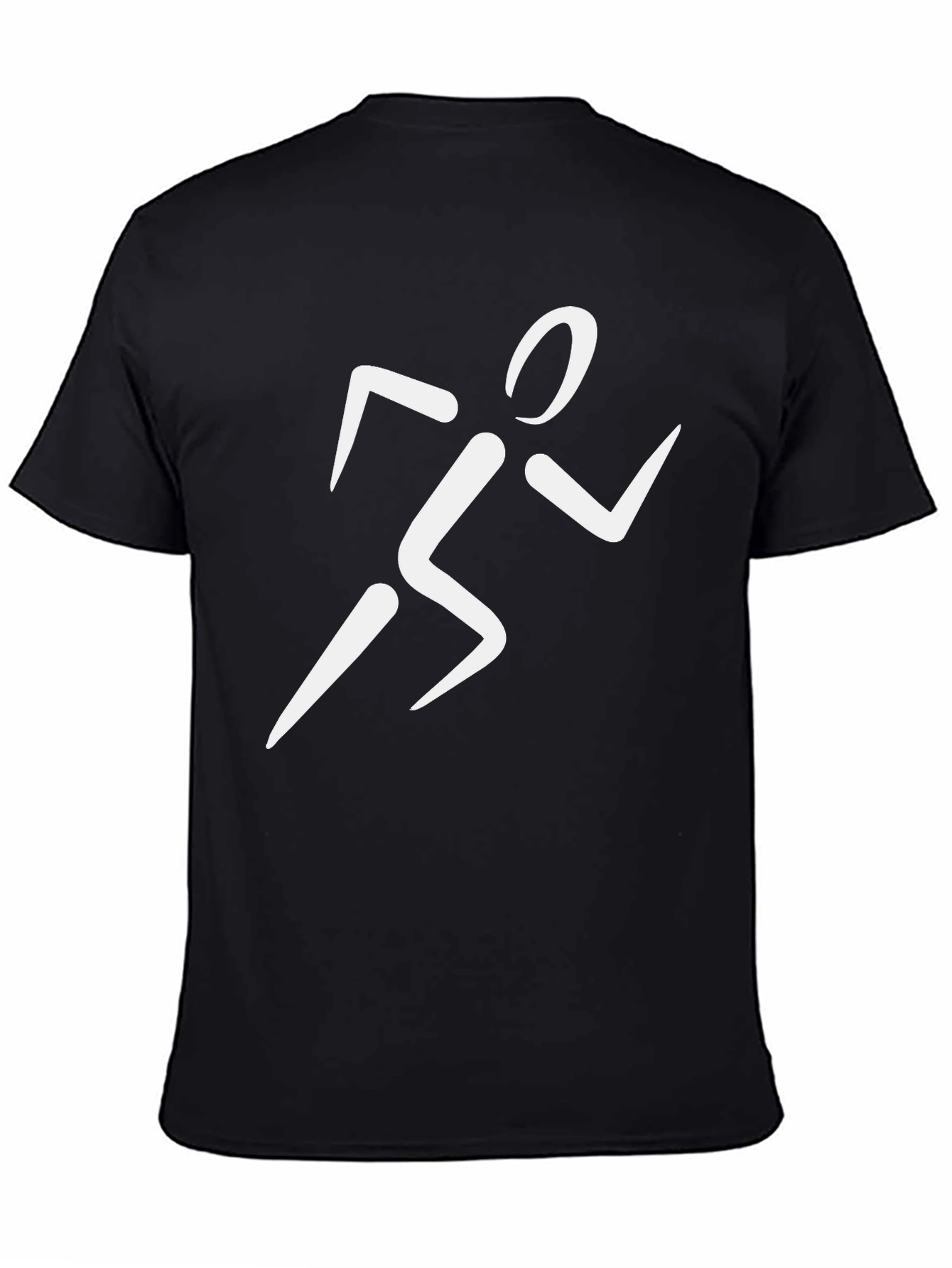 Runner Graphic T-Shirt - Black Cotton Tee