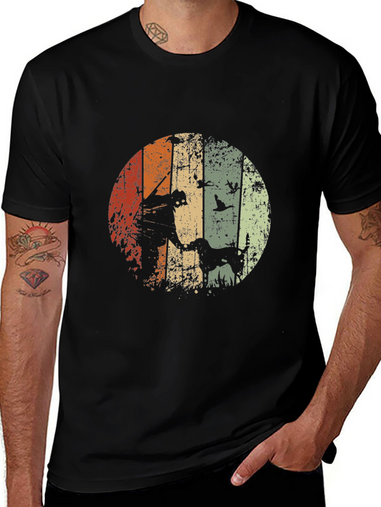 Vintage Hunter & Dog Graphic Tee