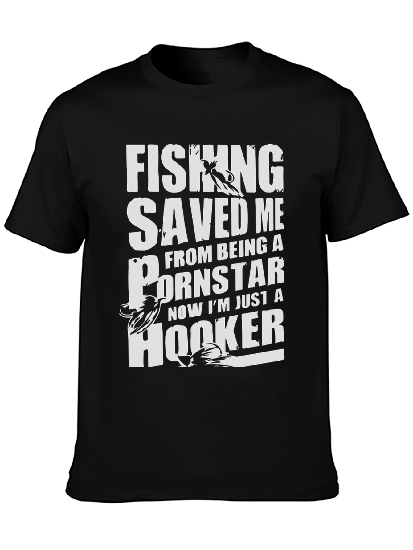 Fishing Saved Me T-Shirt: Humorous Angler Tee